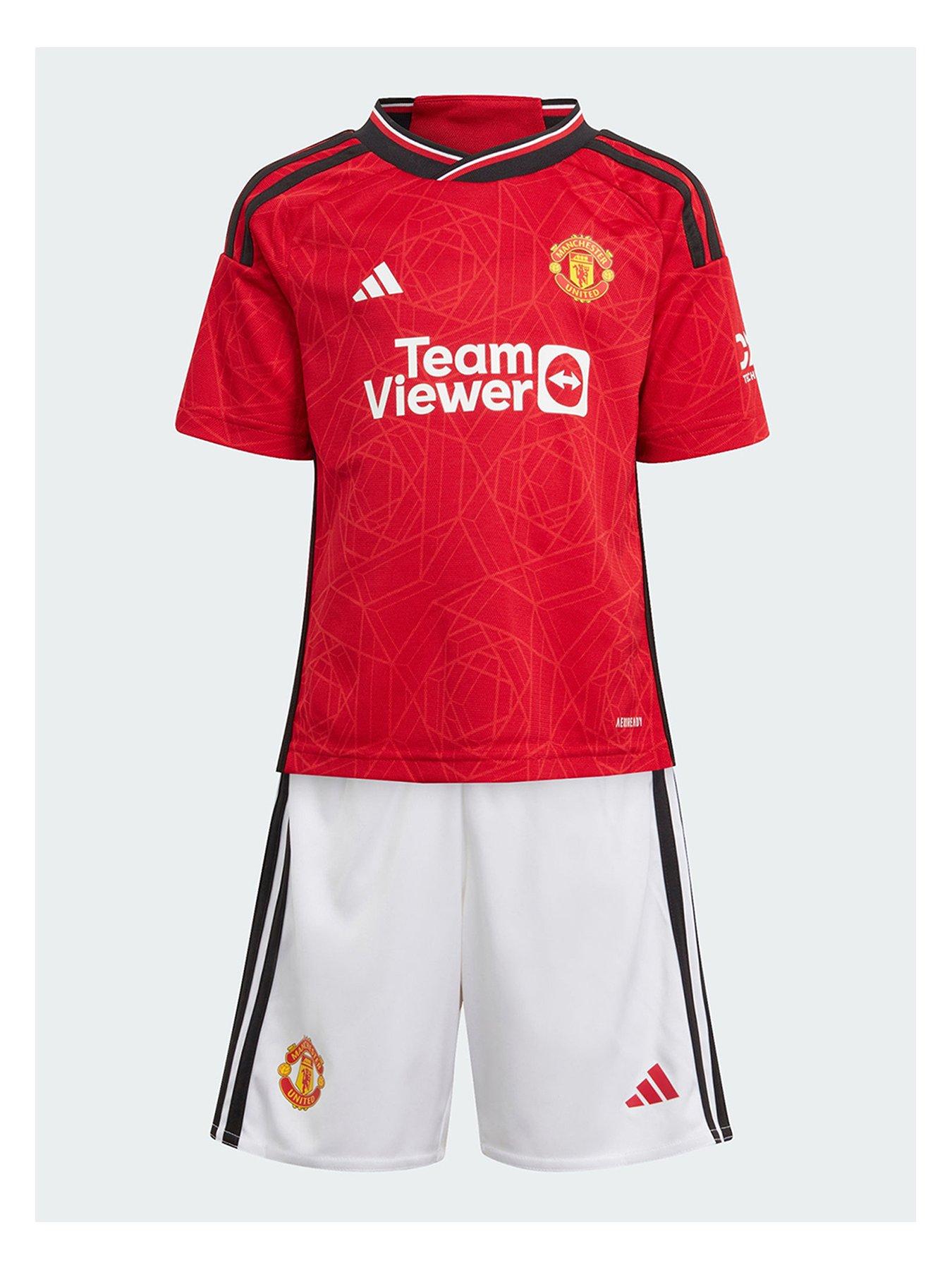 adidas Manchester United Mini Kit 23 24 Home Full Kit Red very