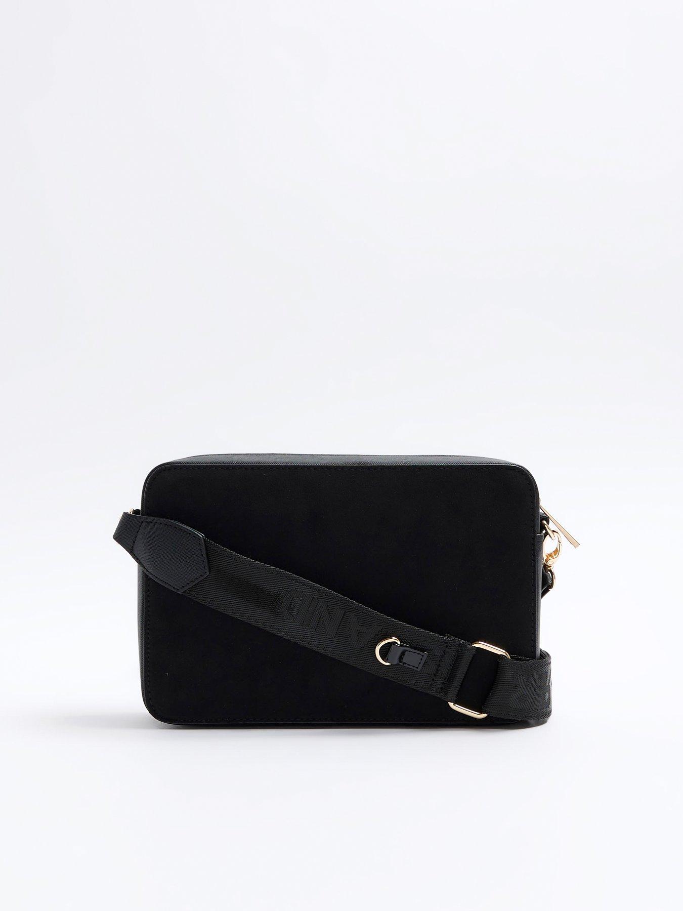 Black ri monogram cross body bag cheap