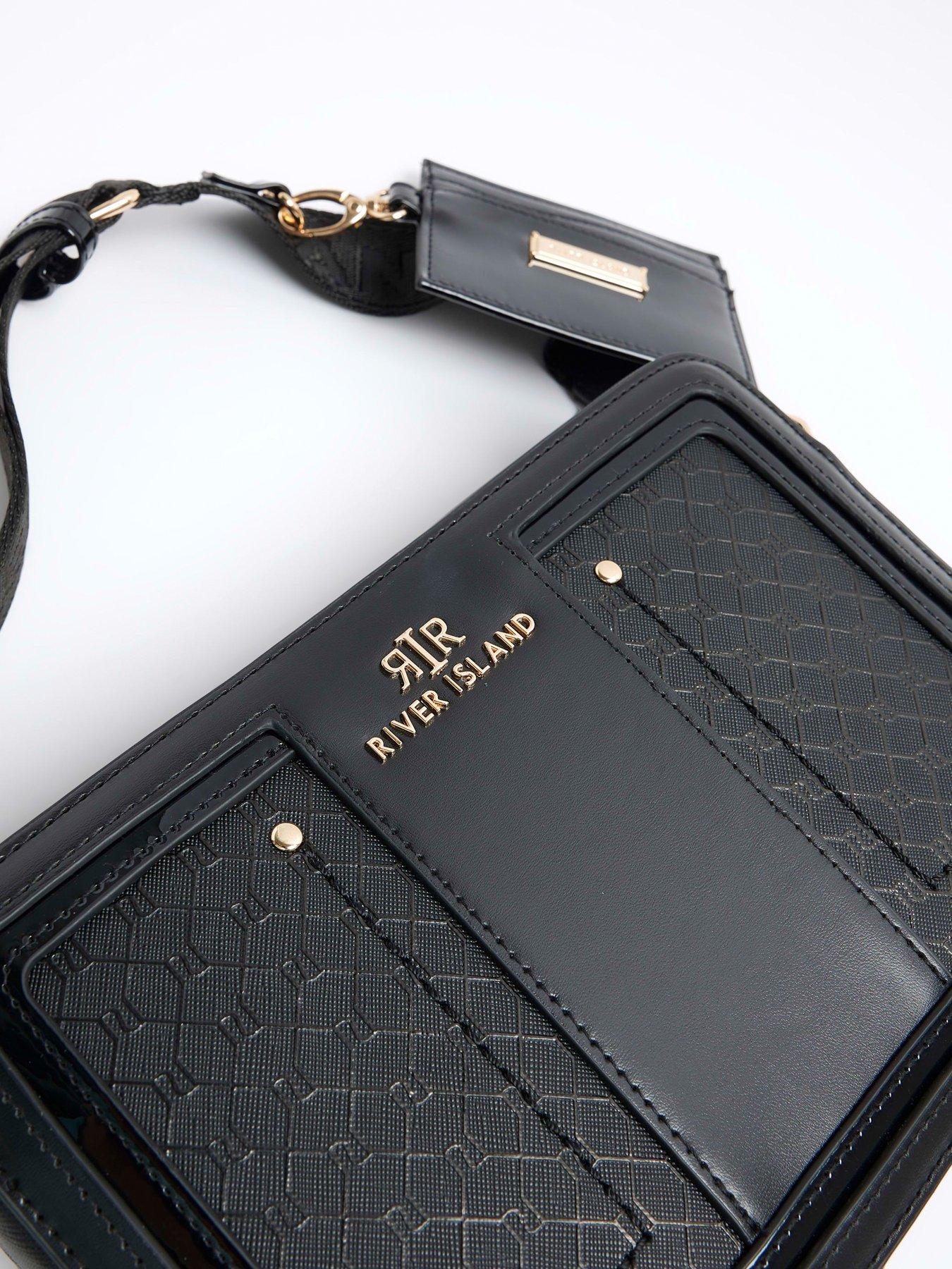 Beige ri monogram boxy cross body bag shop