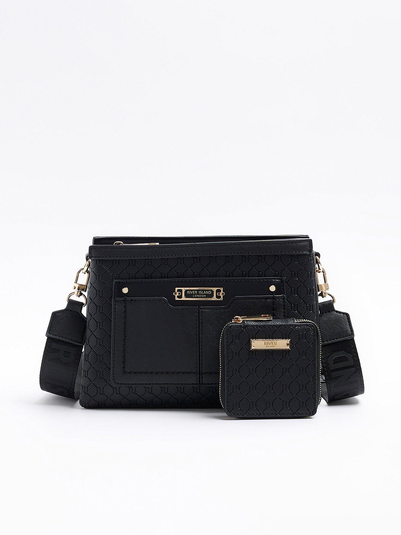 undefined Embossed Monogram Cross Body Bag