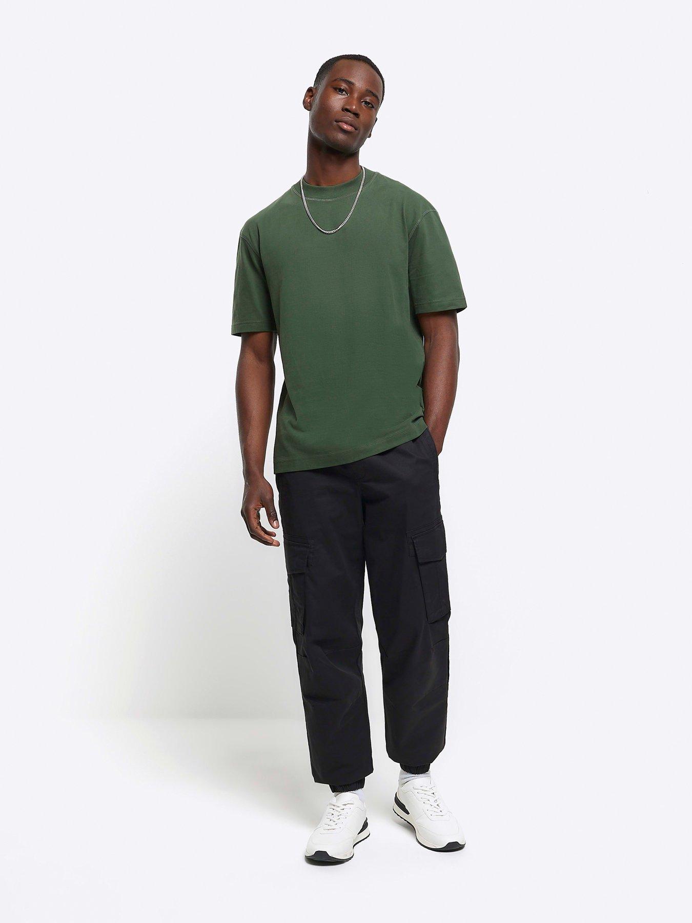 River Island Ri Studio Regular Fit T-Shirt - Green | Very.co.uk