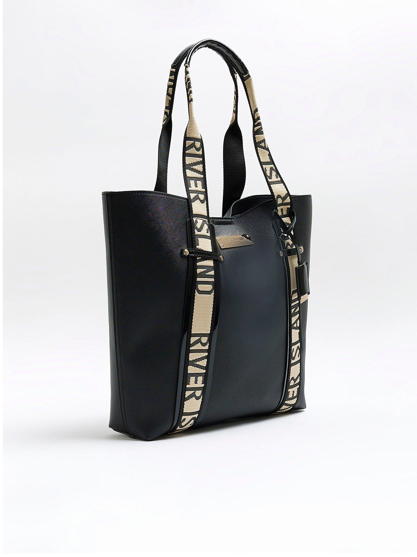 River island cheap black tote bag