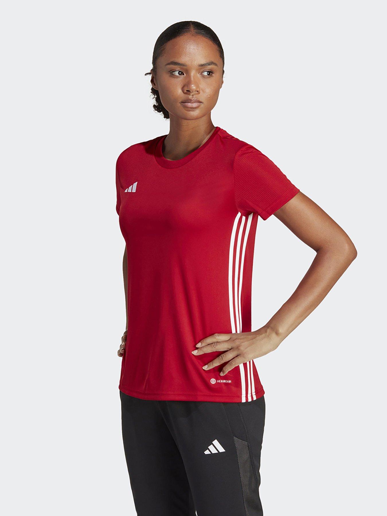 Red adidas top sales womens