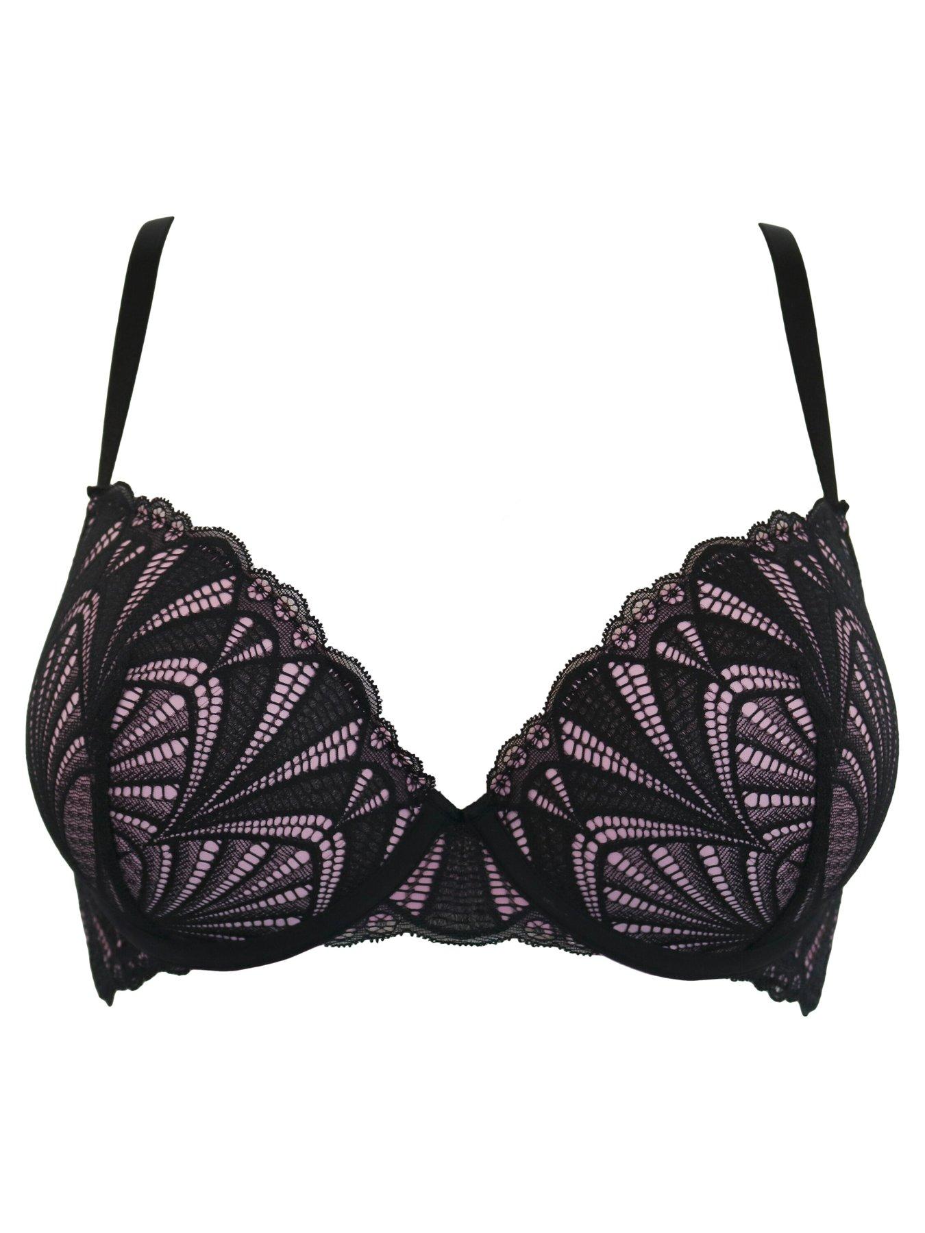 Pour Moi Romance Moulded Underwired Push Up Plunge Bra