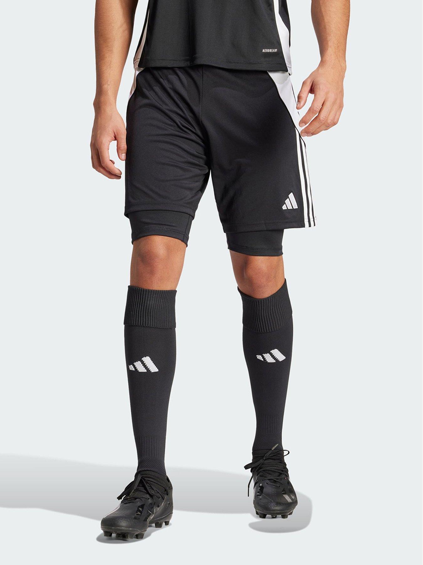 adidas Training two-in-one shorts in black