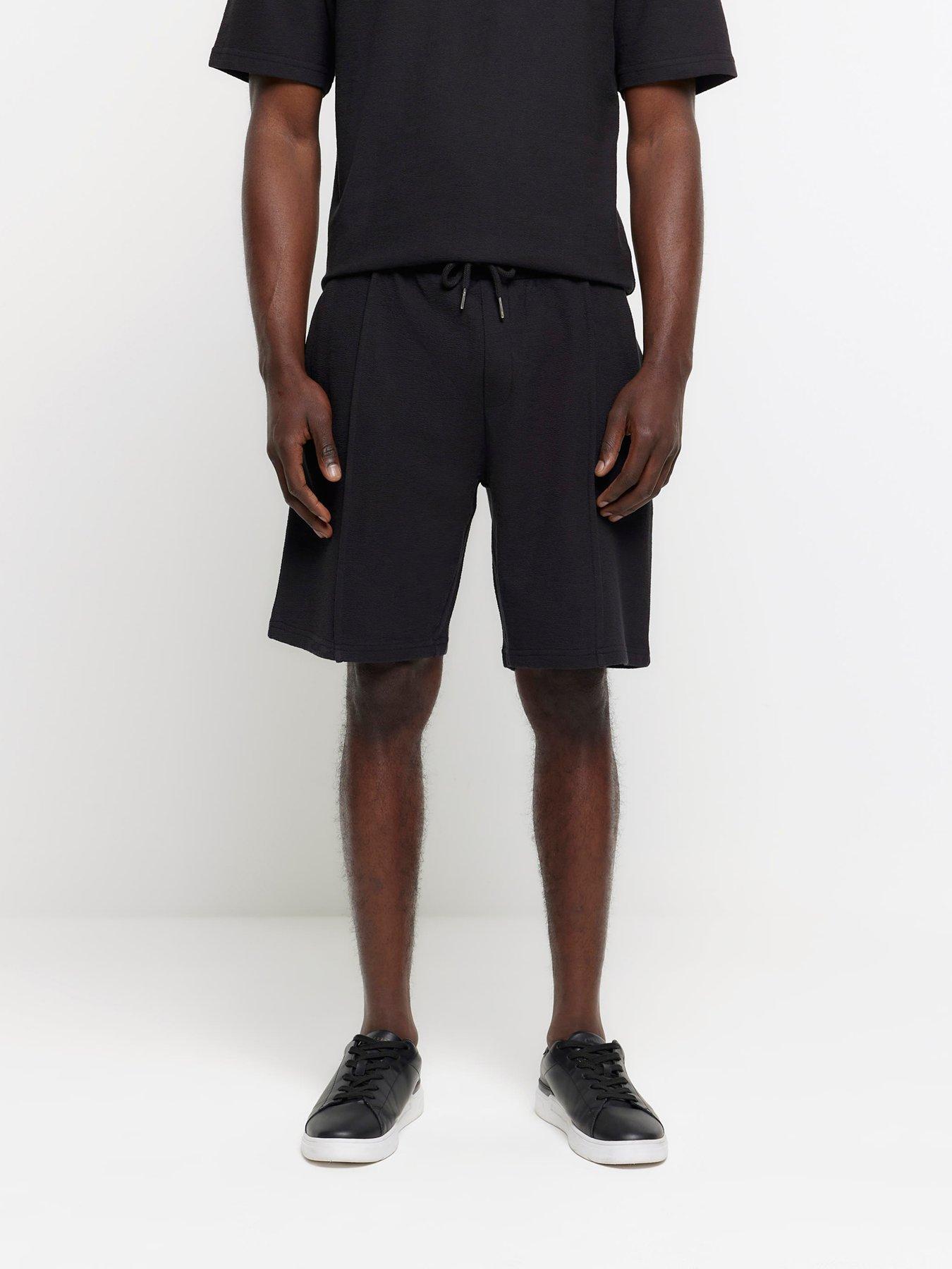 Mens smart black shorts shop