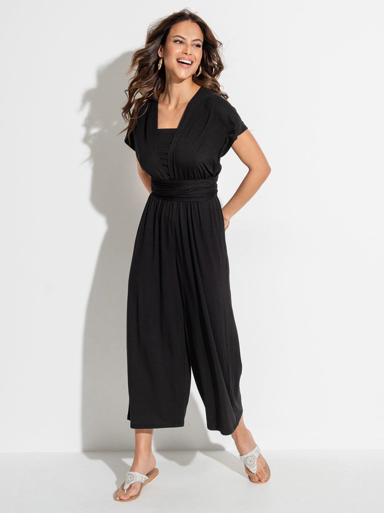 Pour Moi Multiway Jersey Beach Jumpsuit With Lenzing™ Ecovero™ Viscose Fibres - Black