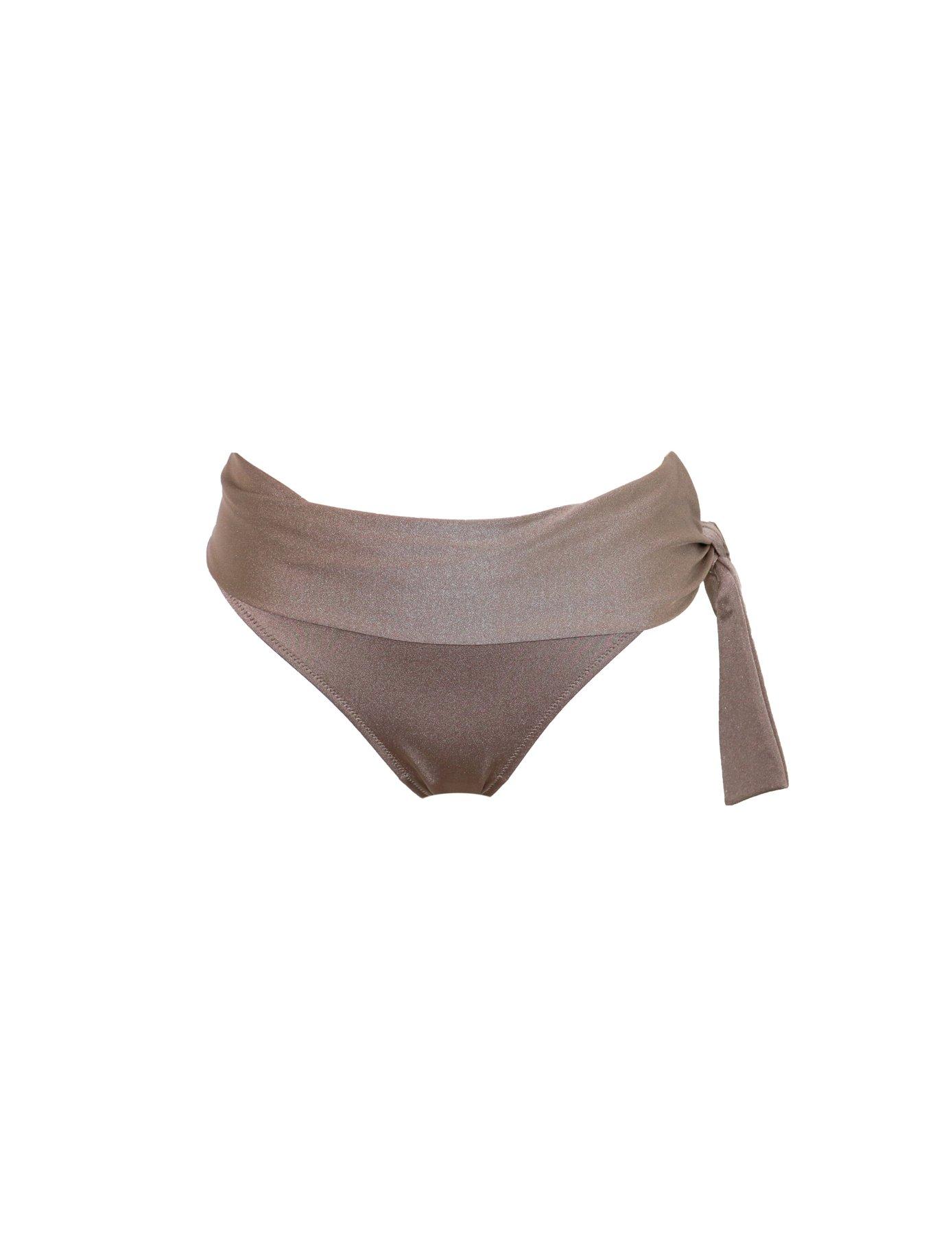 Image 3 of 4 of Pour Moi Zante Tie Fold Over Brief - Light Nude