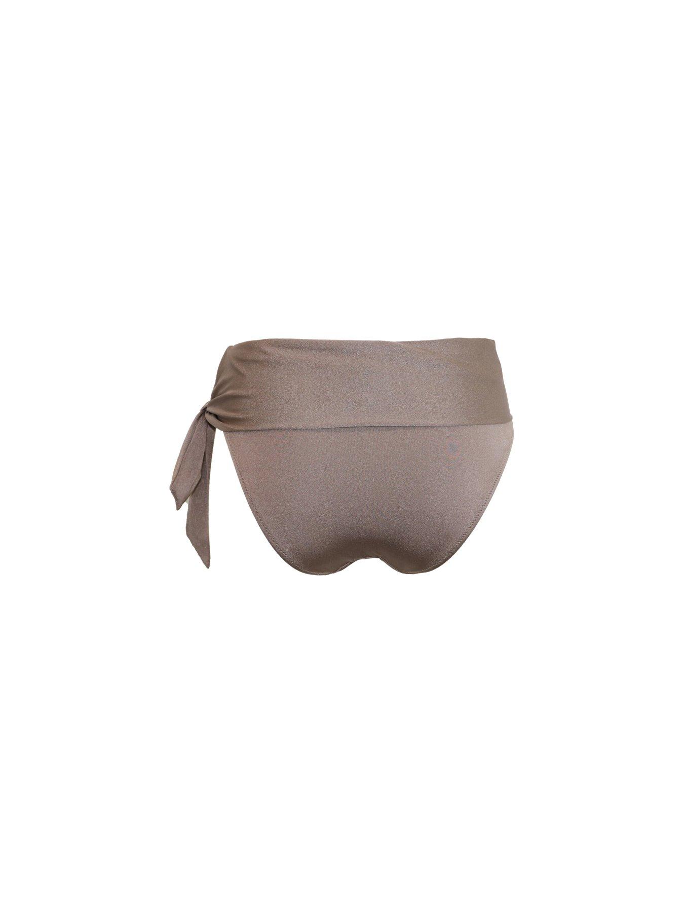 Image 4 of 4 of Pour Moi Zante Tie Fold Over Brief - Light Nude