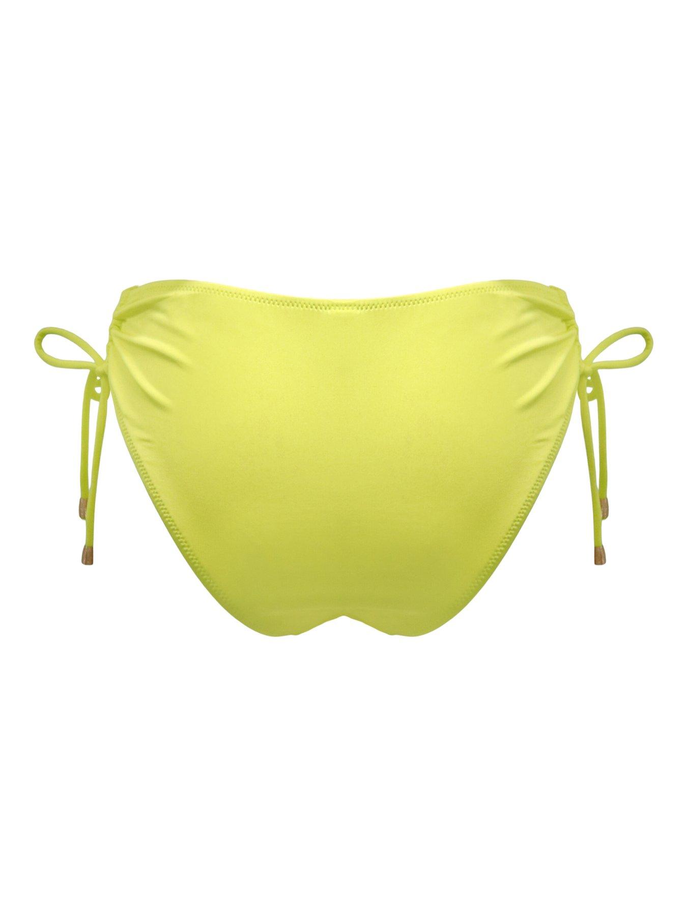 Pour Moi Santa Cruz High-Leg Adjustable Side Brief - Yellow | Very