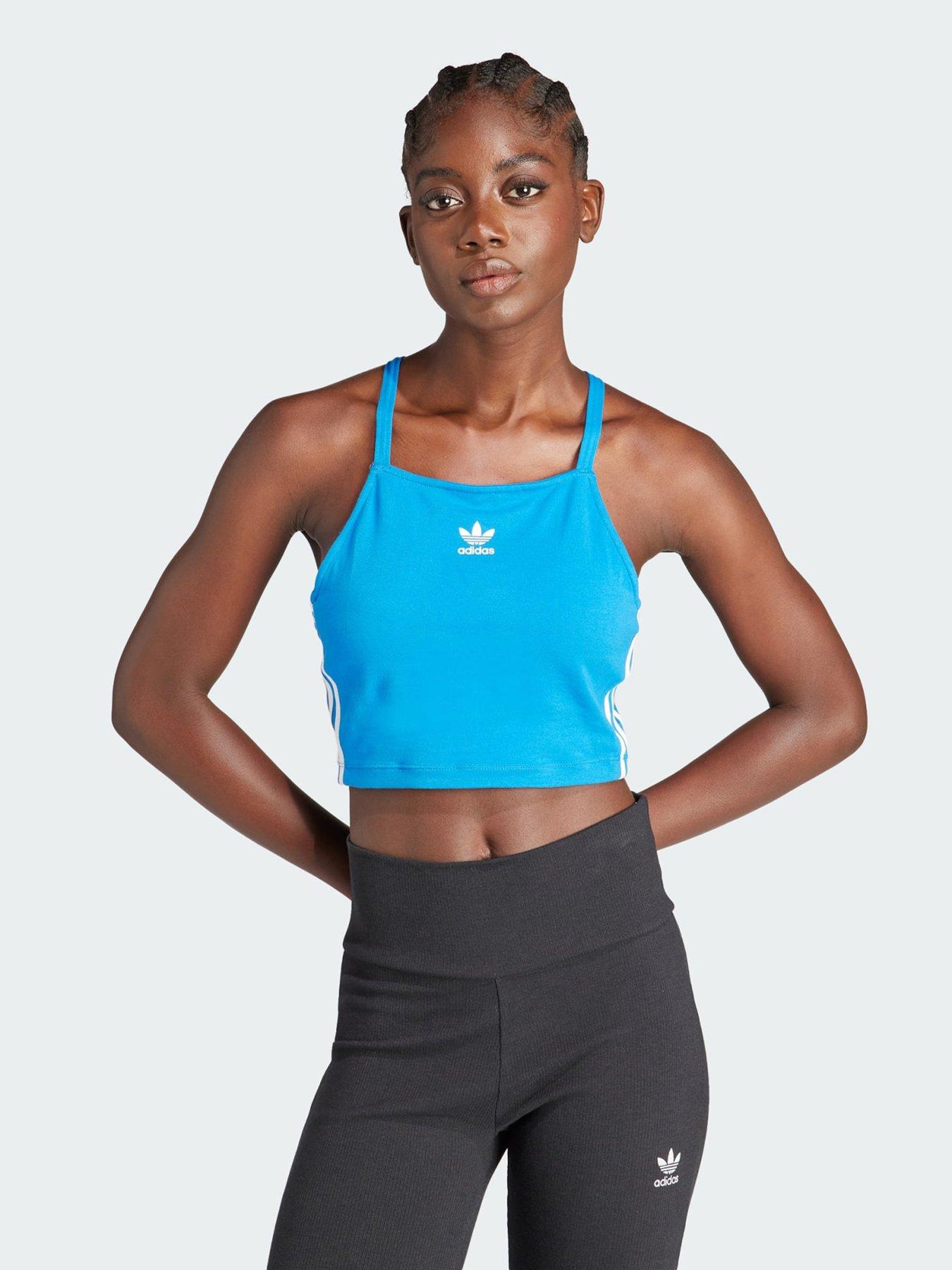 Image 1 of 4 of adidas Originals Adicolor 3-Stripes Crop Top
