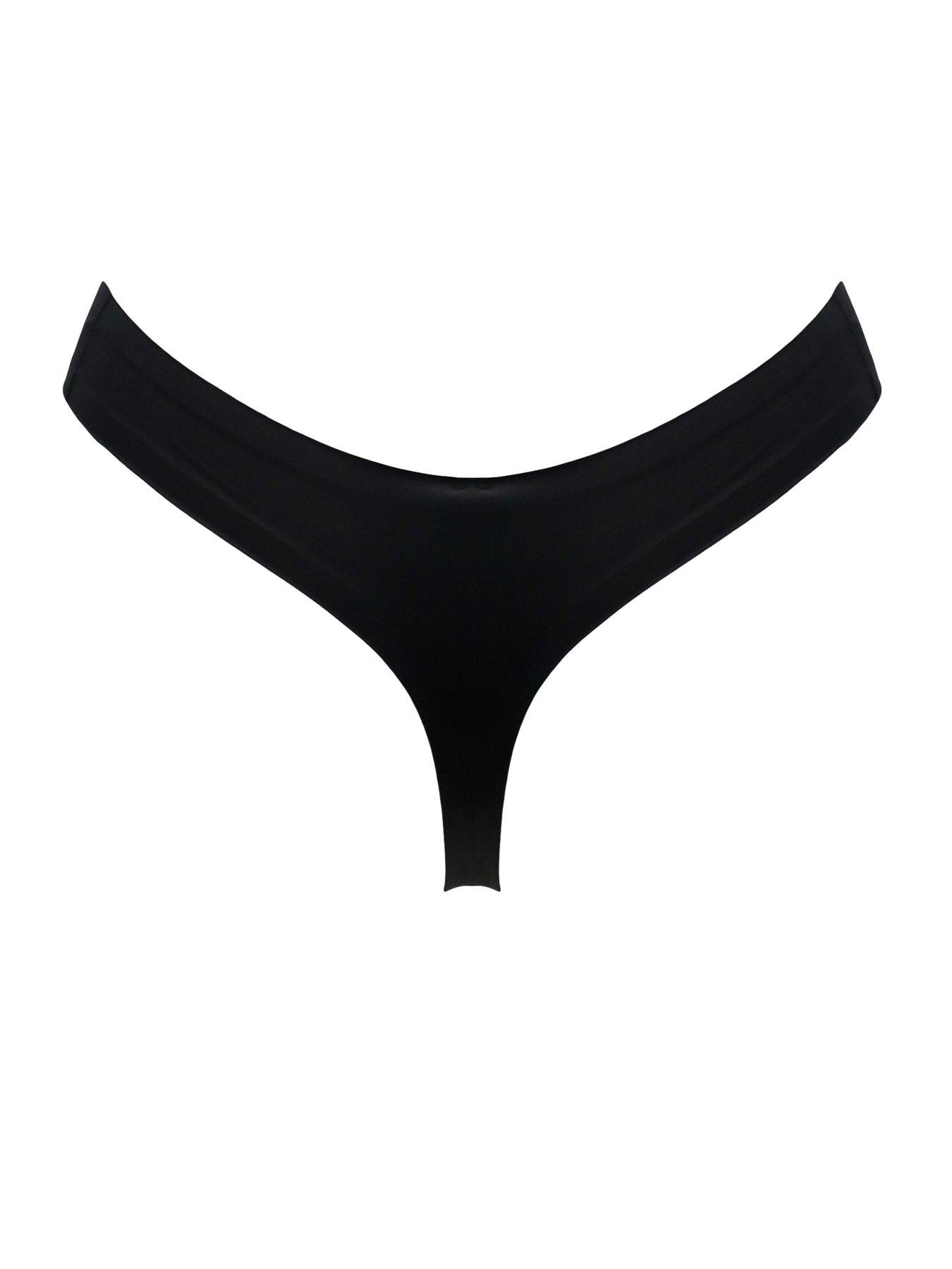Image 4 of 4 of Pour Moi Effortless No VPL Invisible Thong - Black