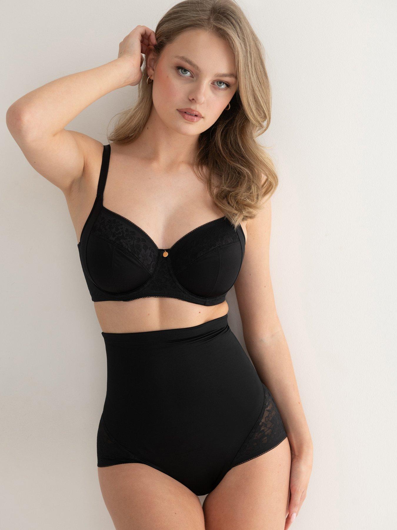 Pour Moi Effortless Shapewear Tummy Control High-Waist Brief - Black