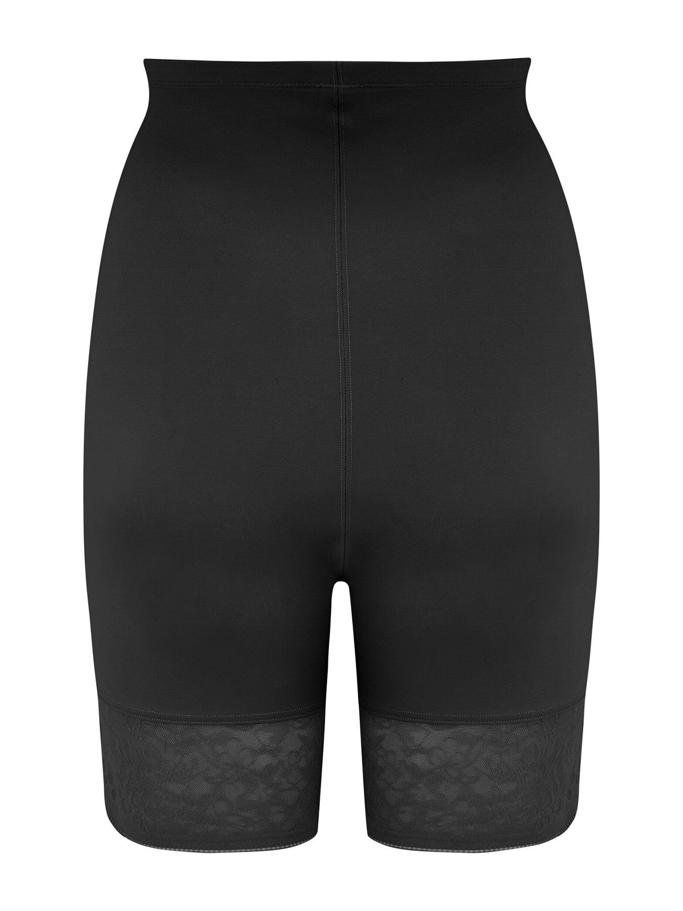 Pour Moi Effortless Shapewear Tummy Control Thigh Slimmer Black