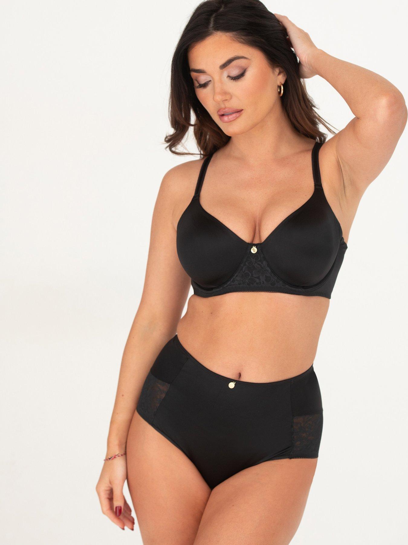 undefined Effortless Non-Padded Underwired Double Layer Moulded Bra - Black