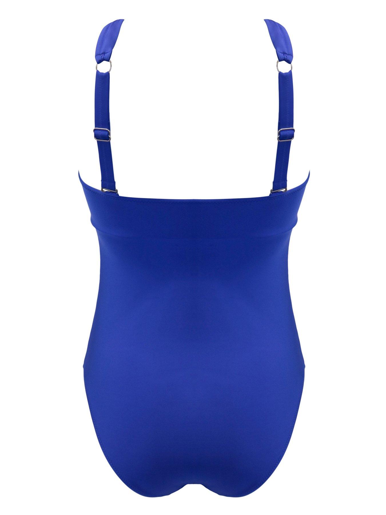 Image 4 of 4 of Pour Moi Samoa High Neck Ruched Tummy Control Swimsuit