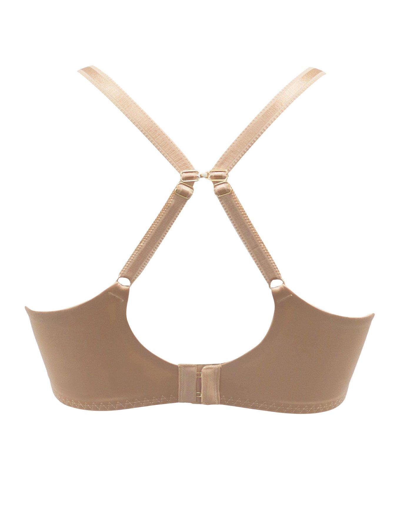Image 4 of 4 of Pour Moi Effortless Non-Padded Underwired Double Layer Moulded Bra - Natural