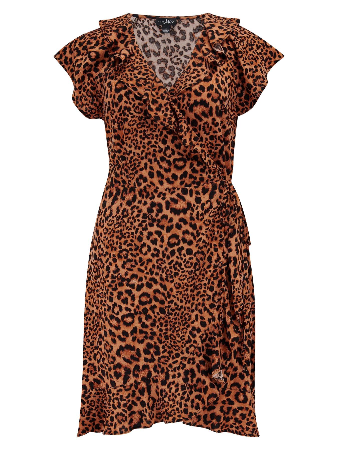 Image 3 of 4 of Pour Moi Frill Wrap Beach Dress with&nbsp;LENZING&trade; ECOVERO&trade; Viscose fibres - Multi