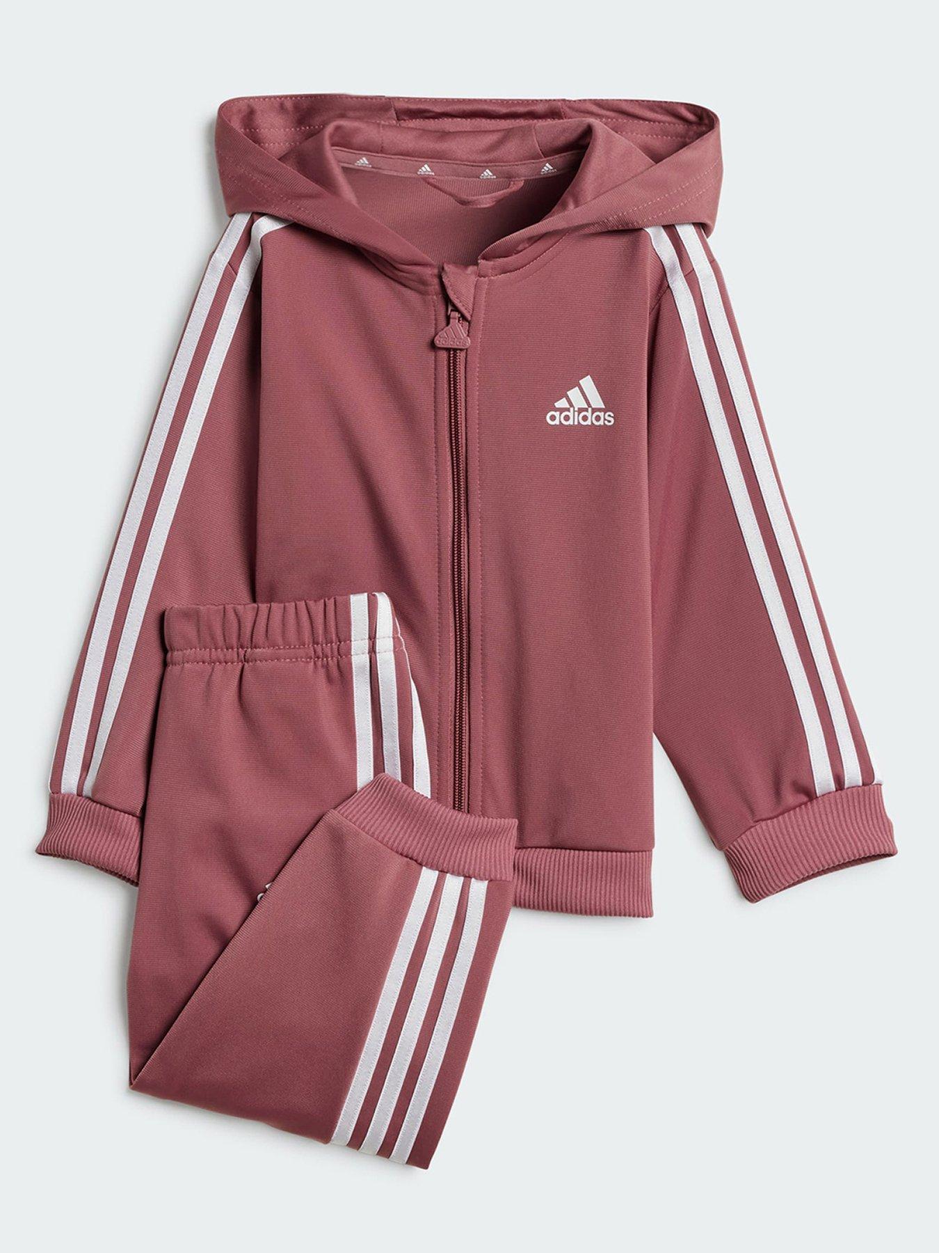 Baby red adidas tracksuit hot sale