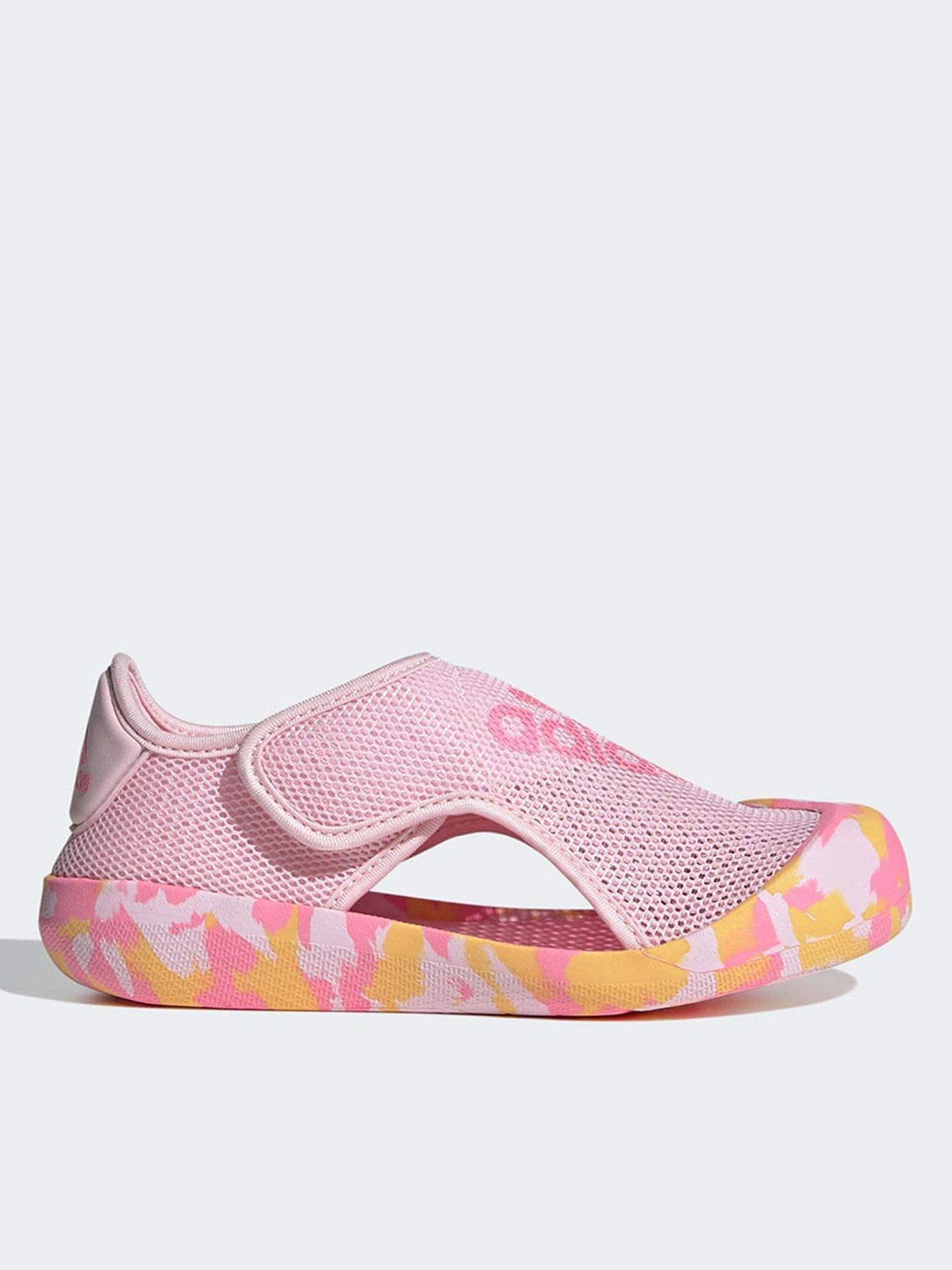 Pink adidas sandals online