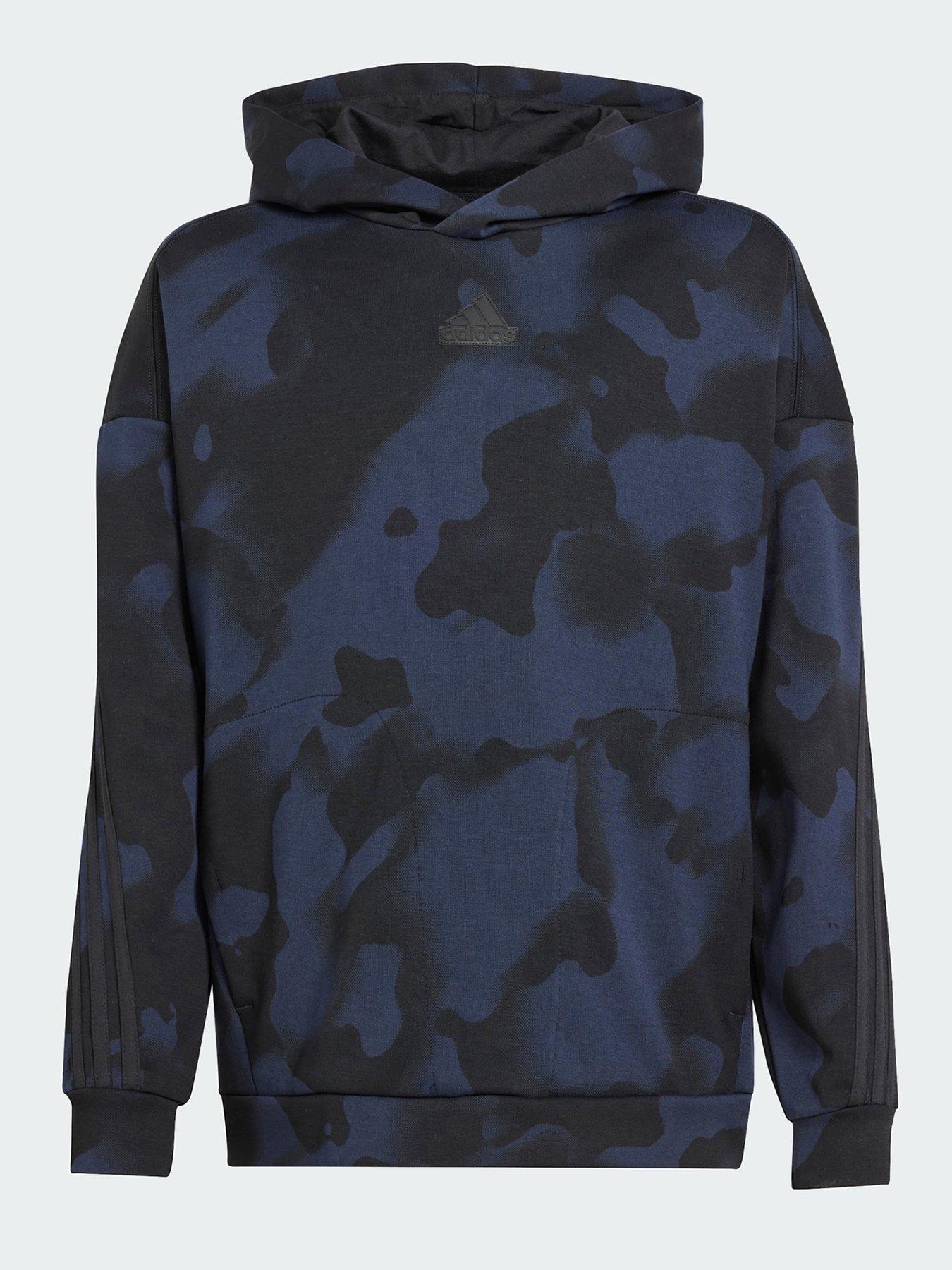 Blue camo adidas hoodie best sale