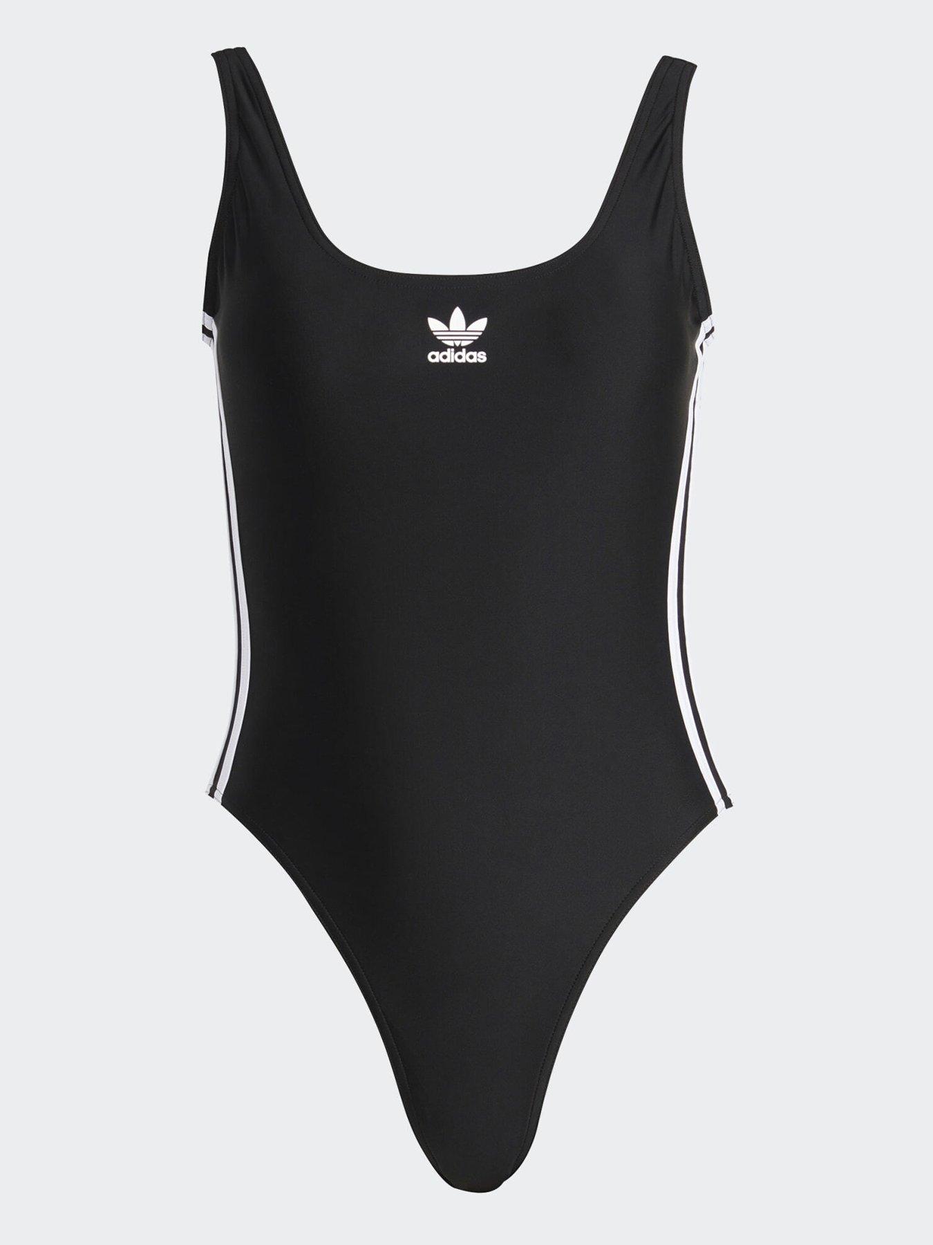 Image 3 of 5 of adidas Originals Adicolor 3-Stripes Swimsuit