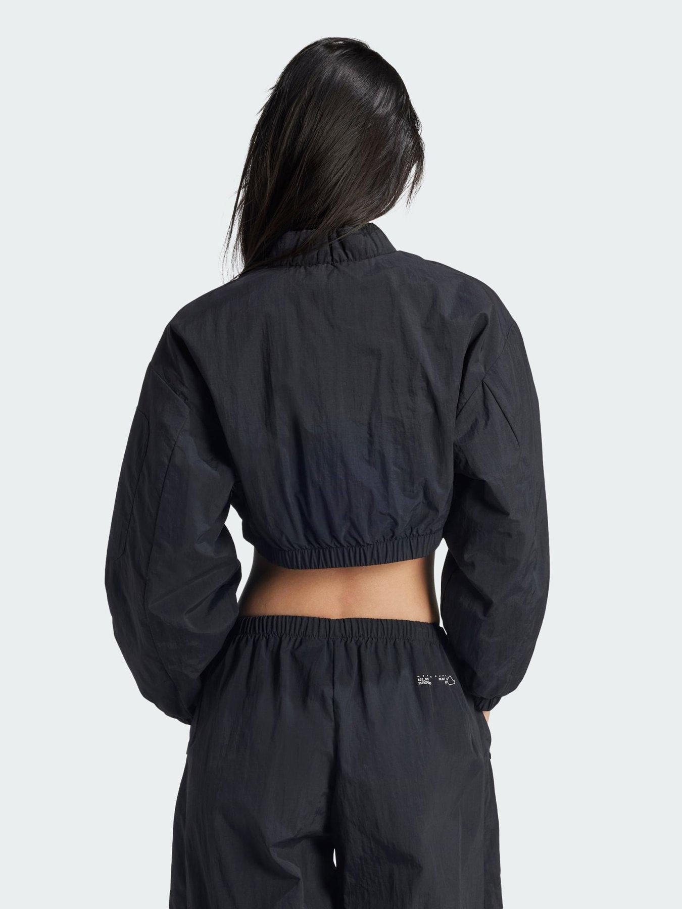 Black adidas bomber best sale