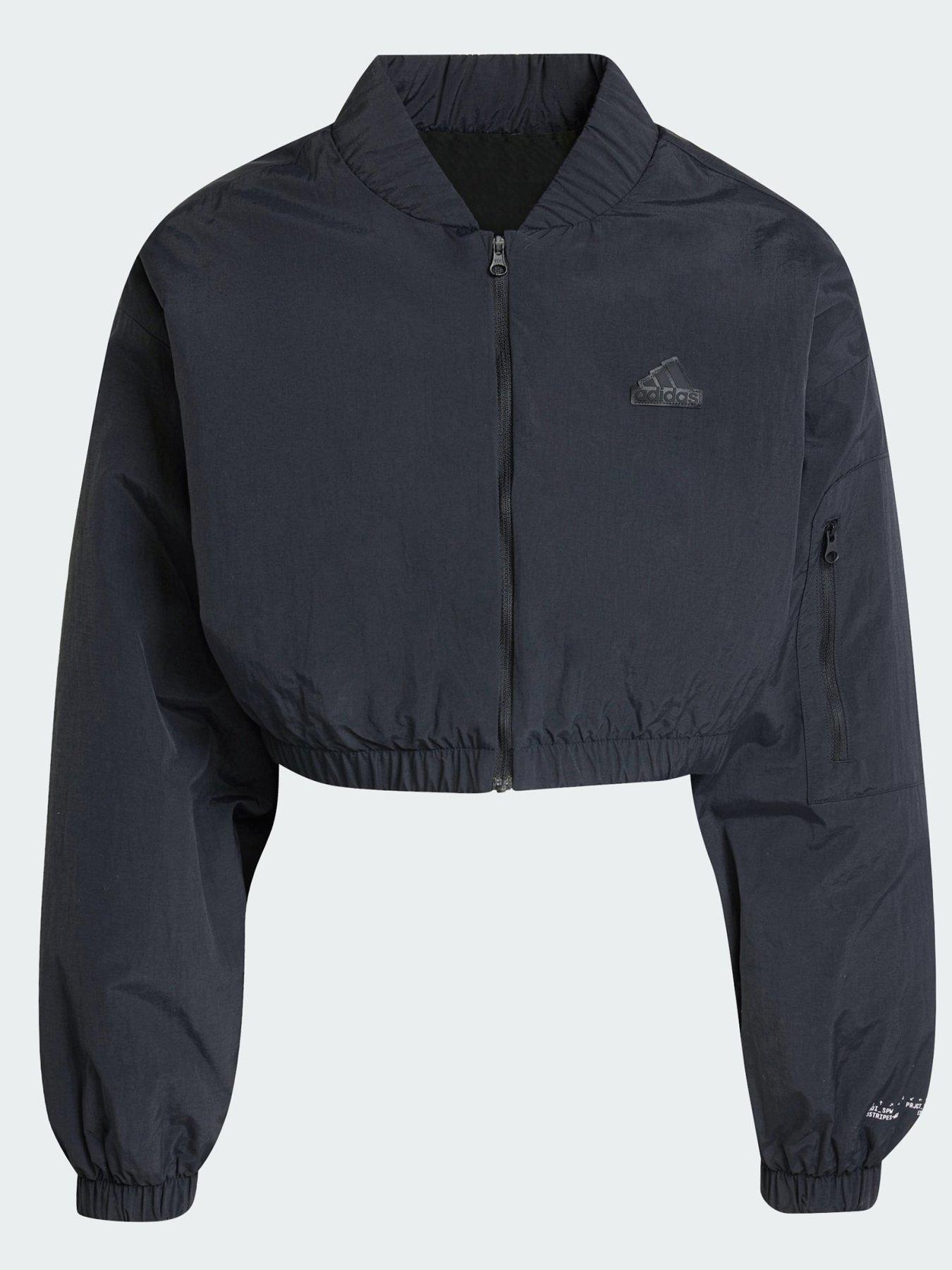 Adidas black bomber on sale