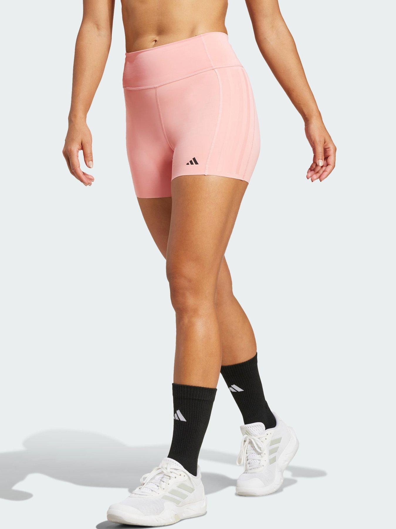 Pink short tights best sale