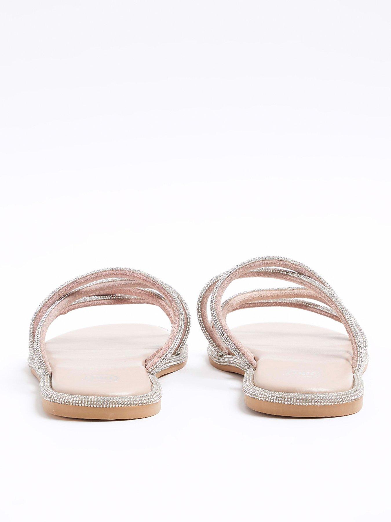 River island diamante sandals outlet