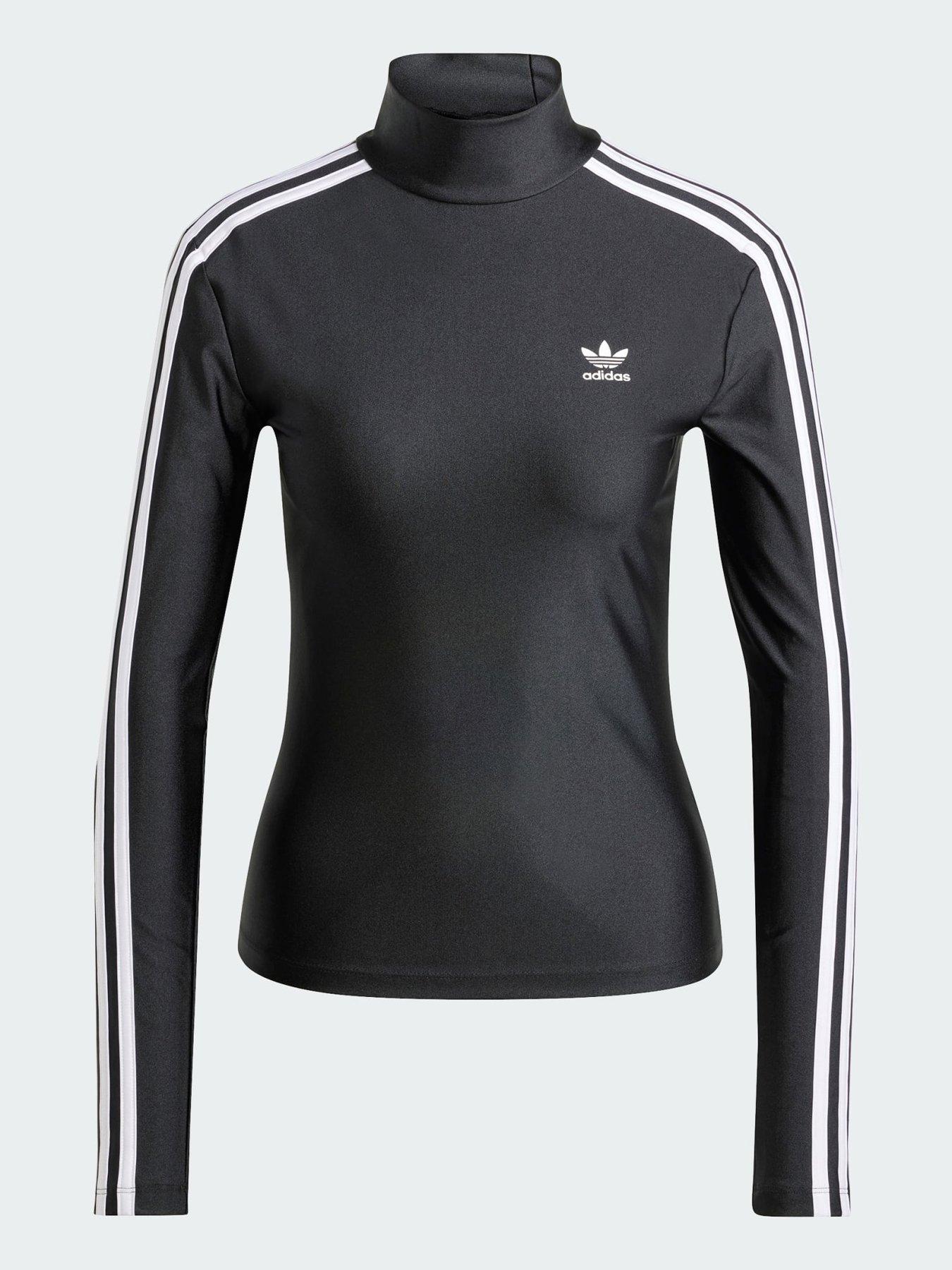 Adidas 3 stripes turtleneck sweatshirt on sale