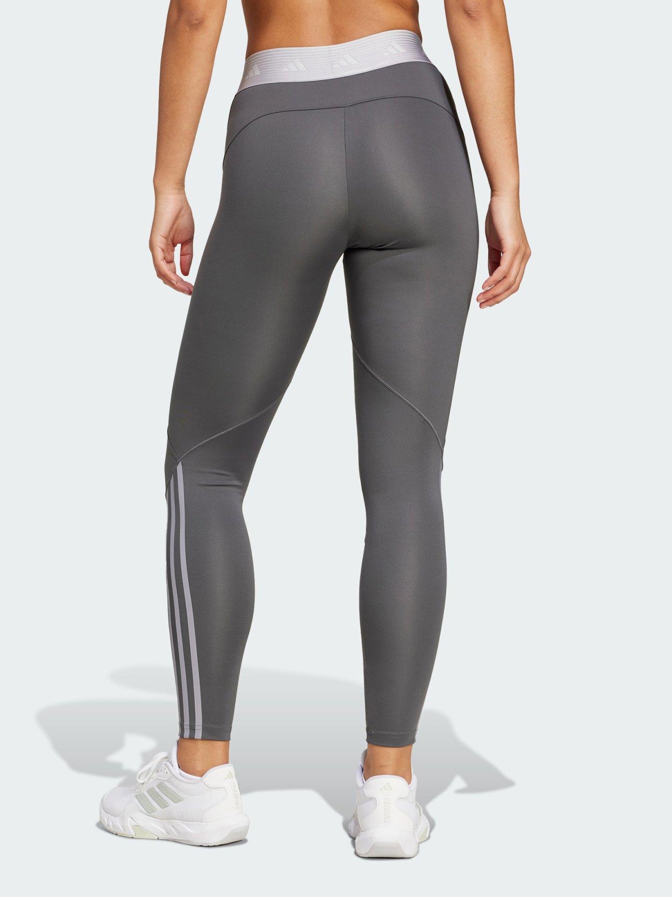 adidas Hyperglam Full Length Leggings Grey Very