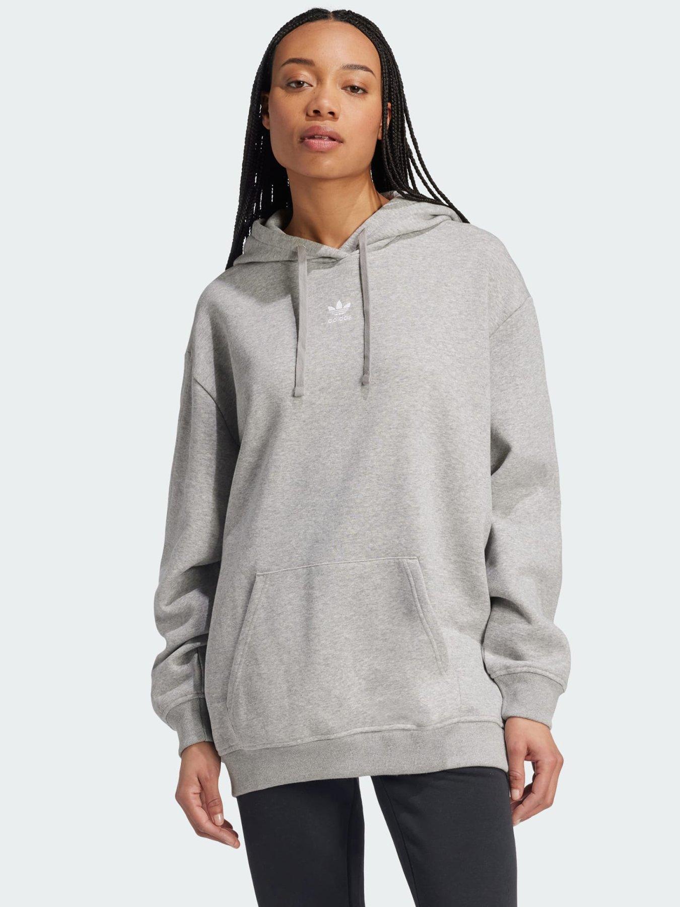 undefined Essentials Oversized Fleece Hoodie - Grey