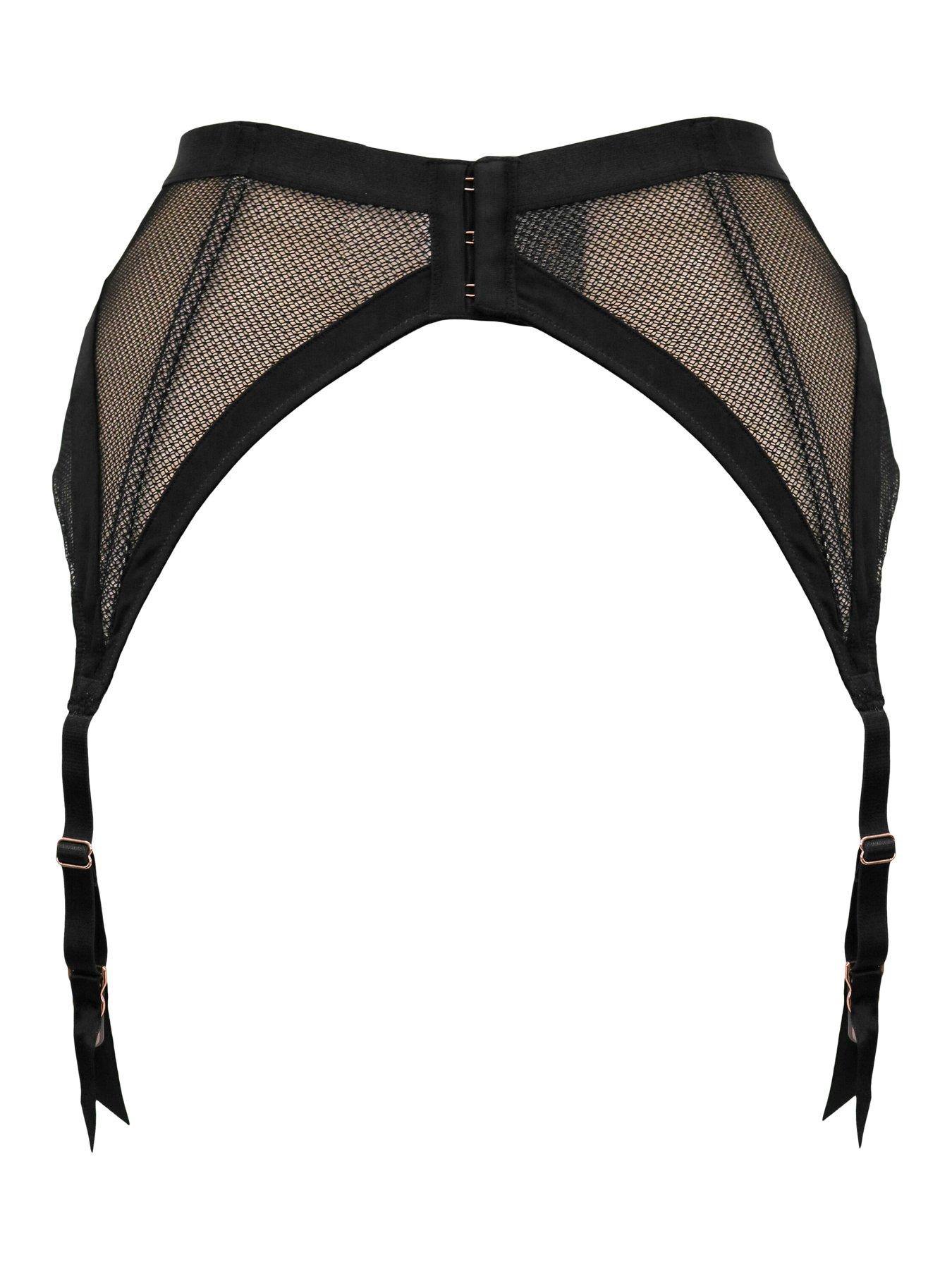 Image 4 of 4 of Pour Moi India Gatsby Lace Deep Suspender Belt