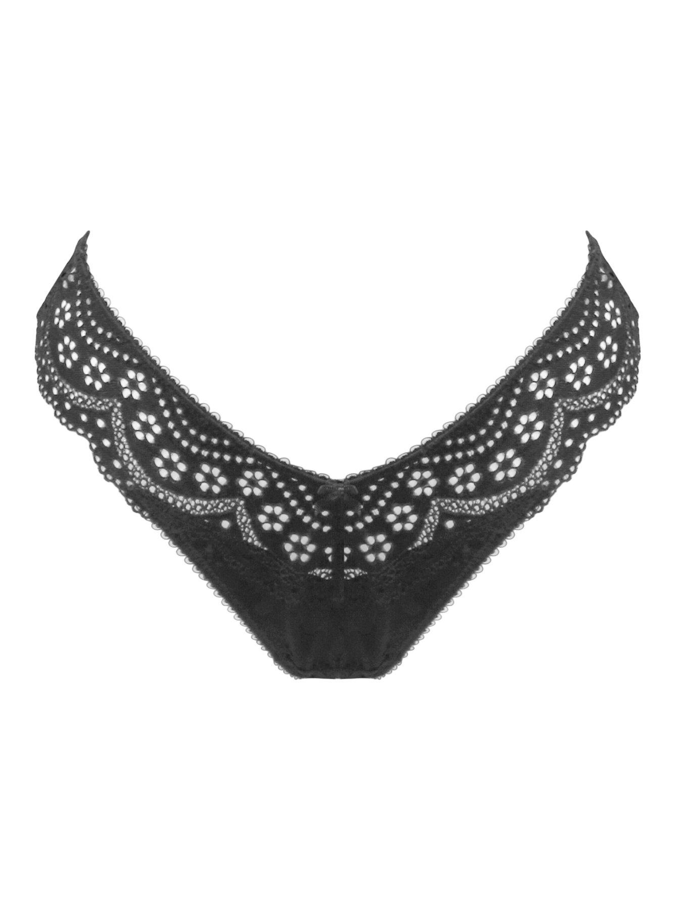 Image 3 of 4 of Pour Moi Swoon Thong - Black