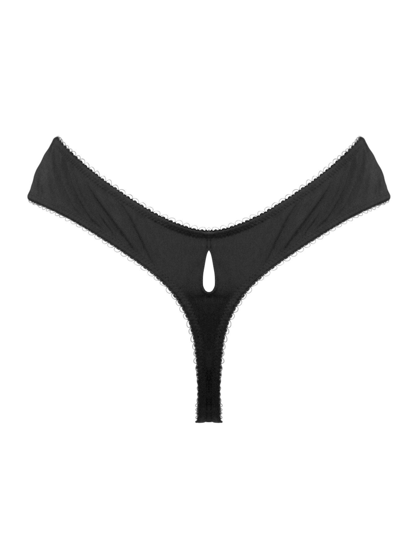 Image 4 of 4 of Pour Moi Swoon Thong - Black