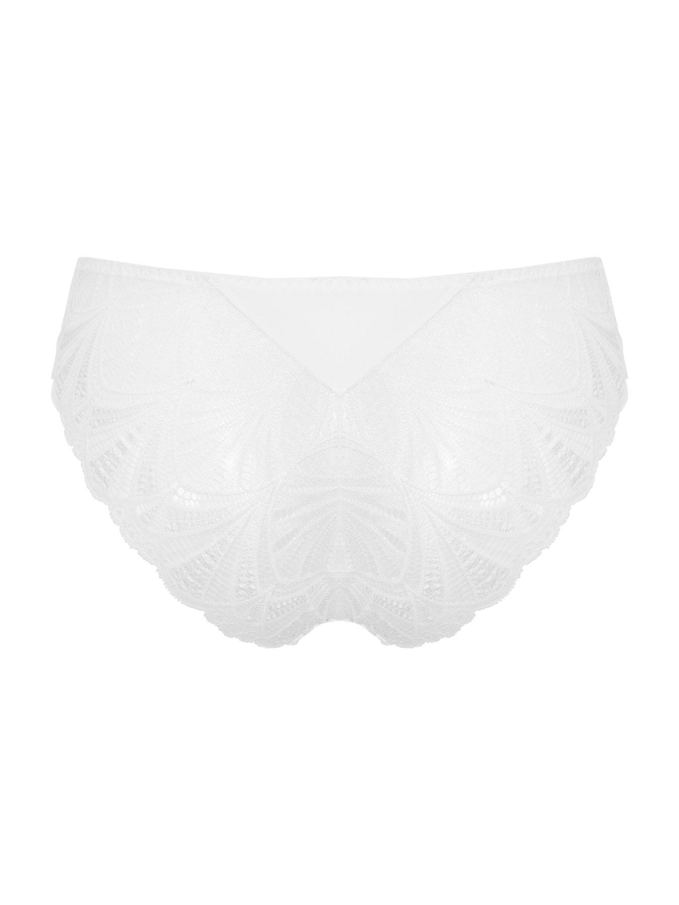 Image 4 of 4 of Pour Moi New Romance Bikini Brief - White