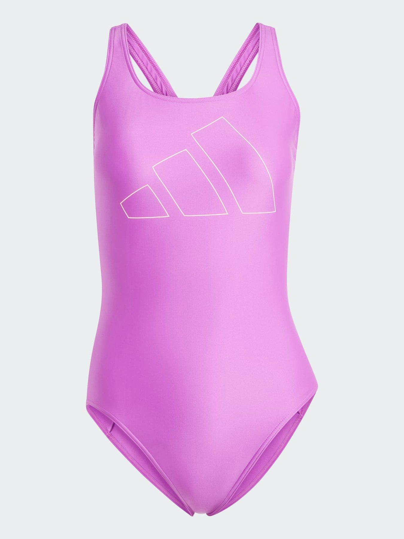 Pink adidas swimsuit deals