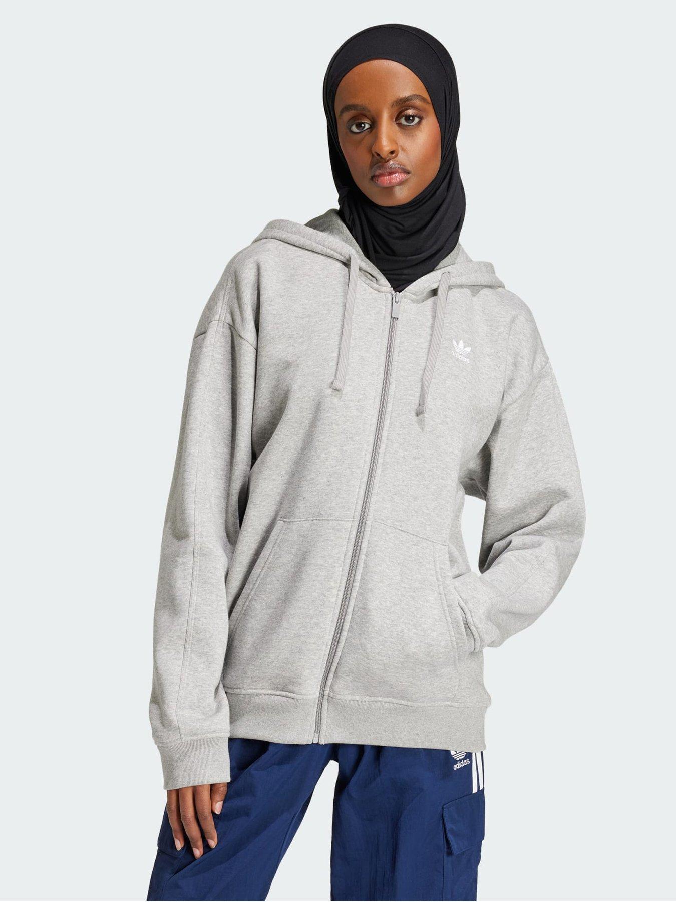 undefined Essentials Full-Zip Fleece Hoodie - Black