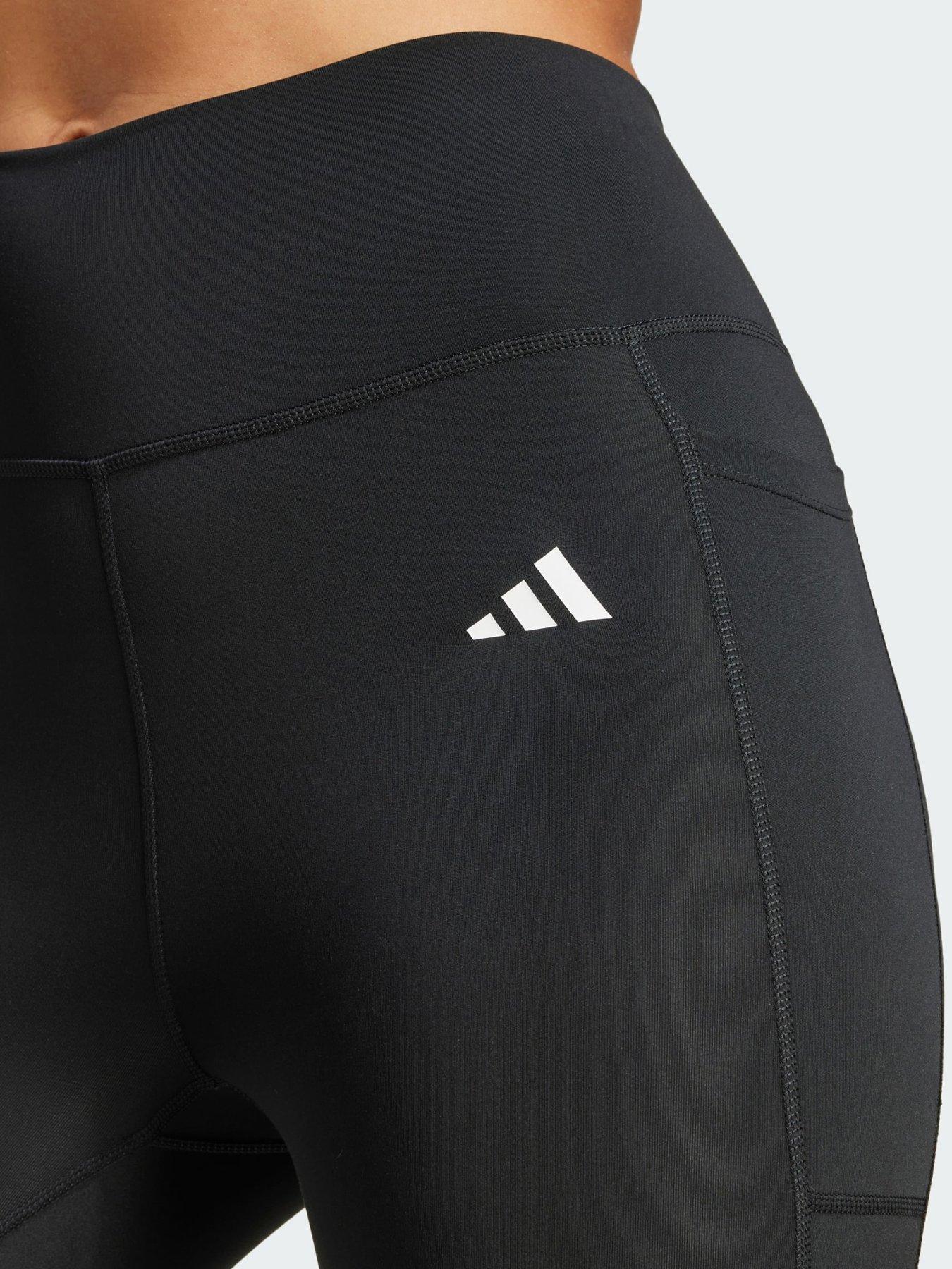 Adidas 3 stripe three quarter tights ladies clearance