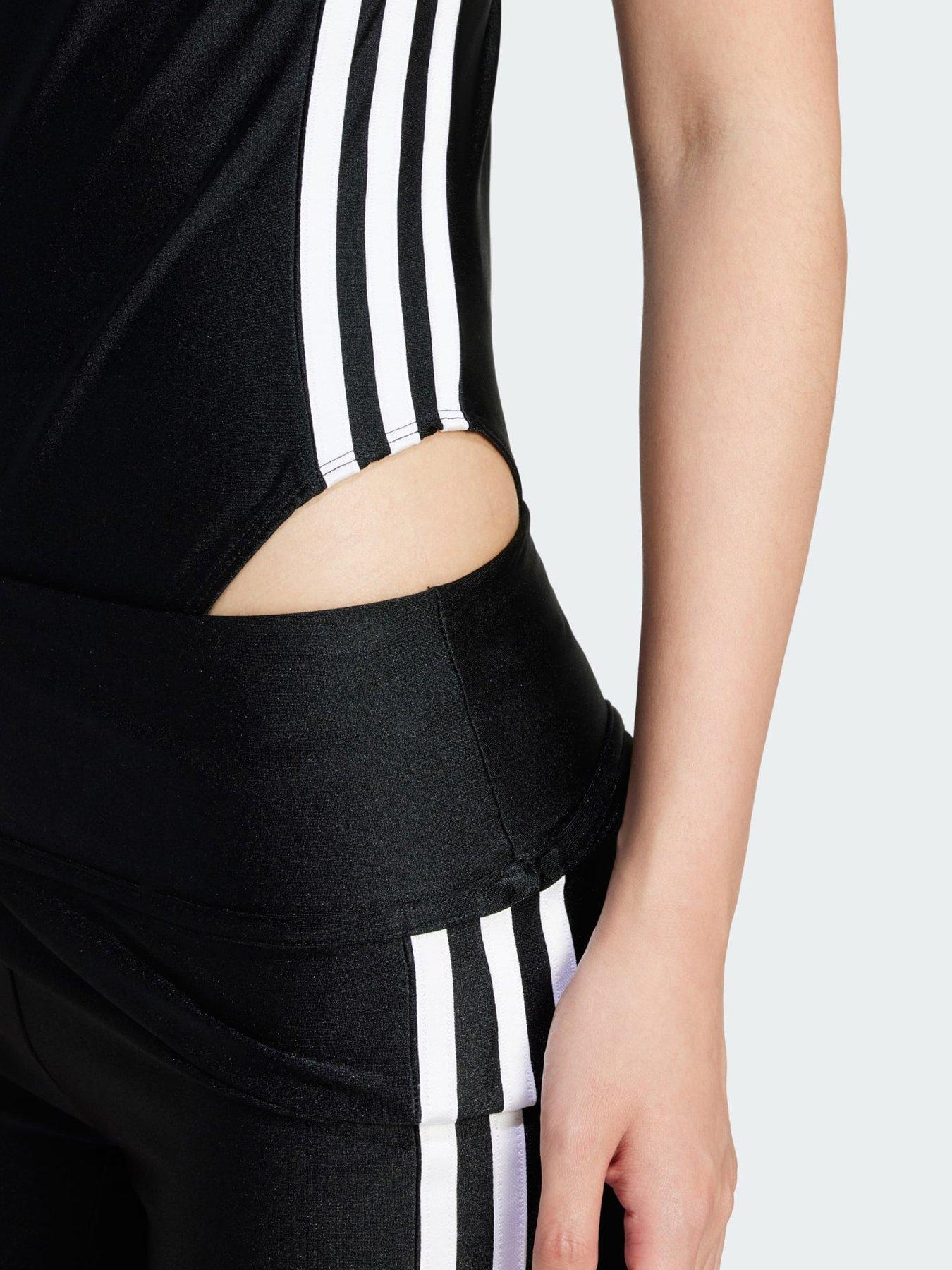Image 4 of 5 of adidas Originals 3-Stripes Bodysuit - Black