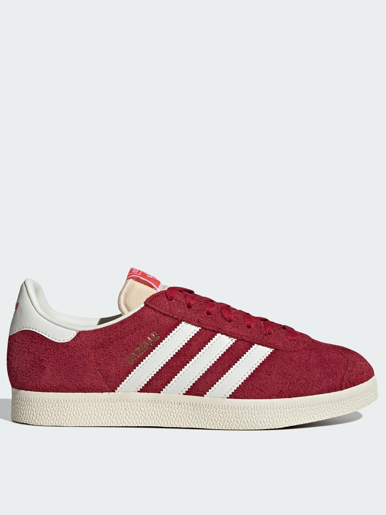 adidas Originals Gazelle Shoes, Red, Size 8, Women