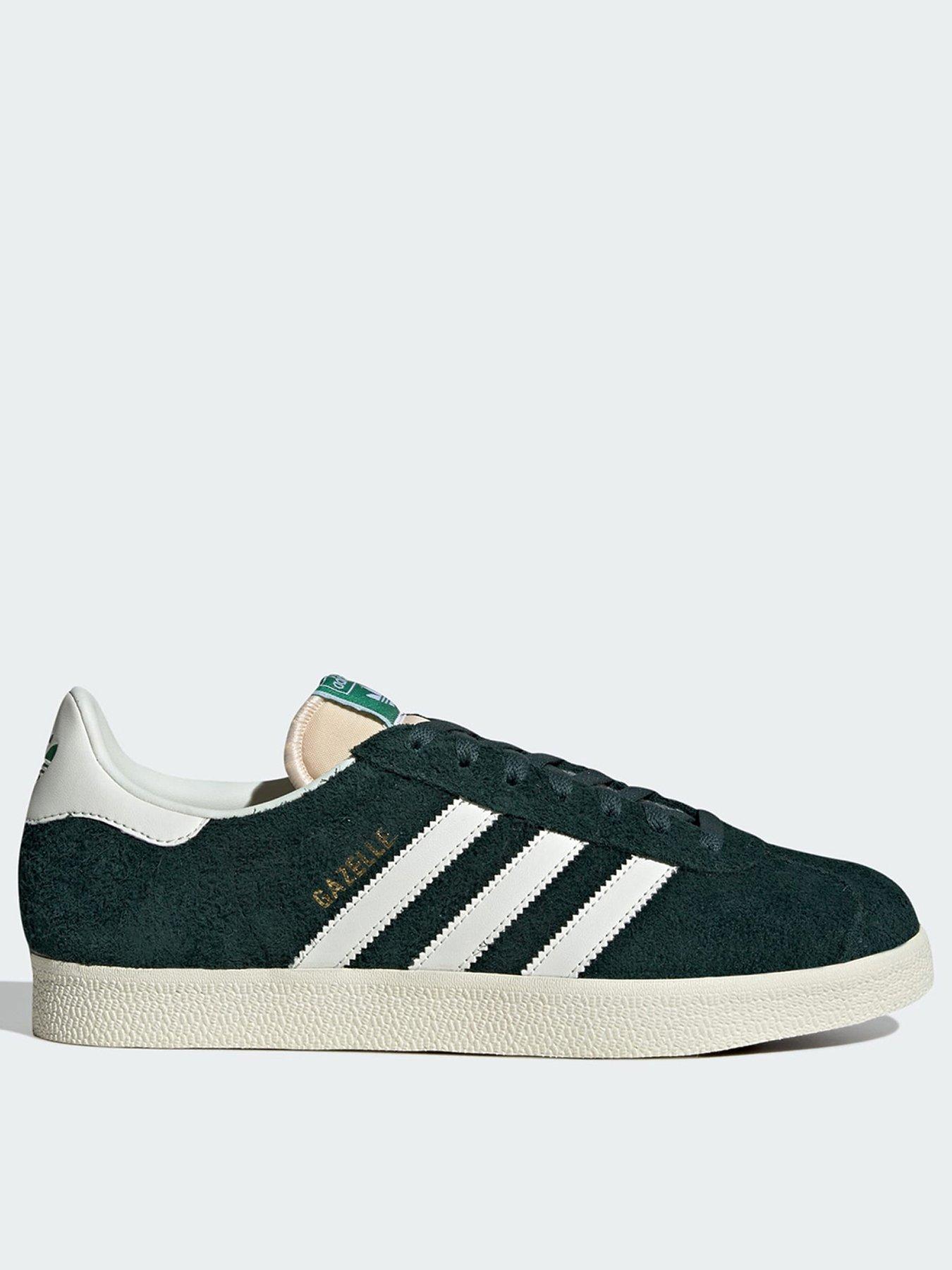 Green suede adidas trainers womens best sale