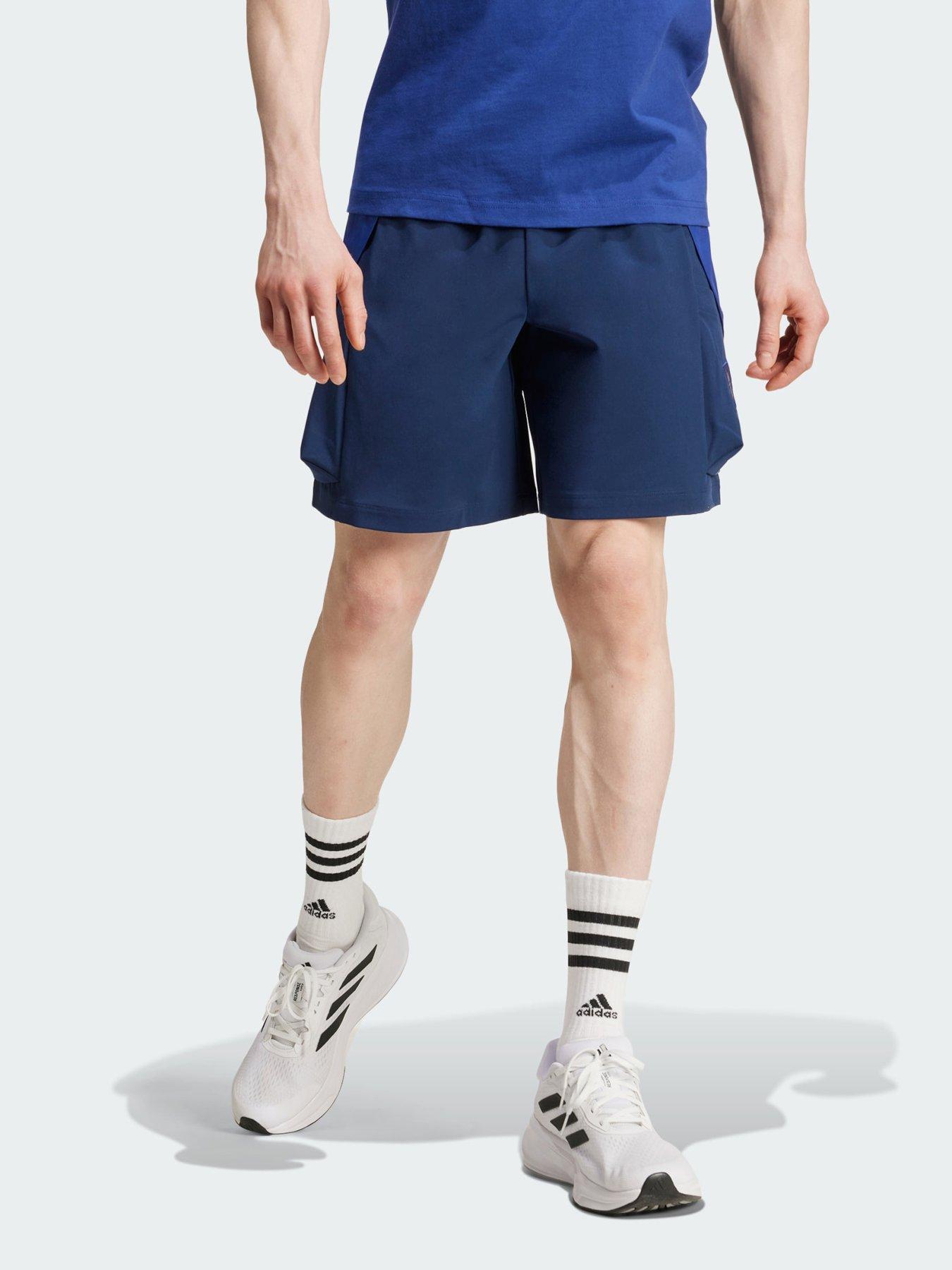 Adidas football shorts with pockets deals