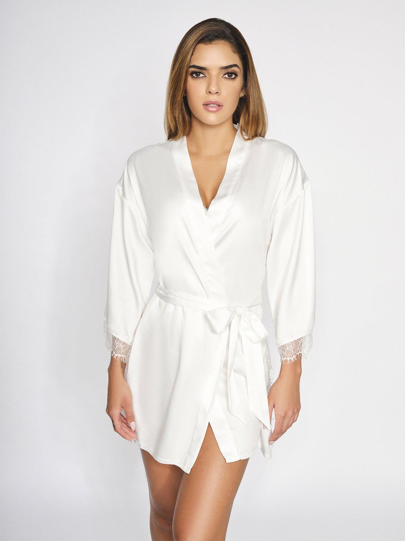 Image 1 of 4 of Ann Summers Cherryann&nbsp;Robe - White