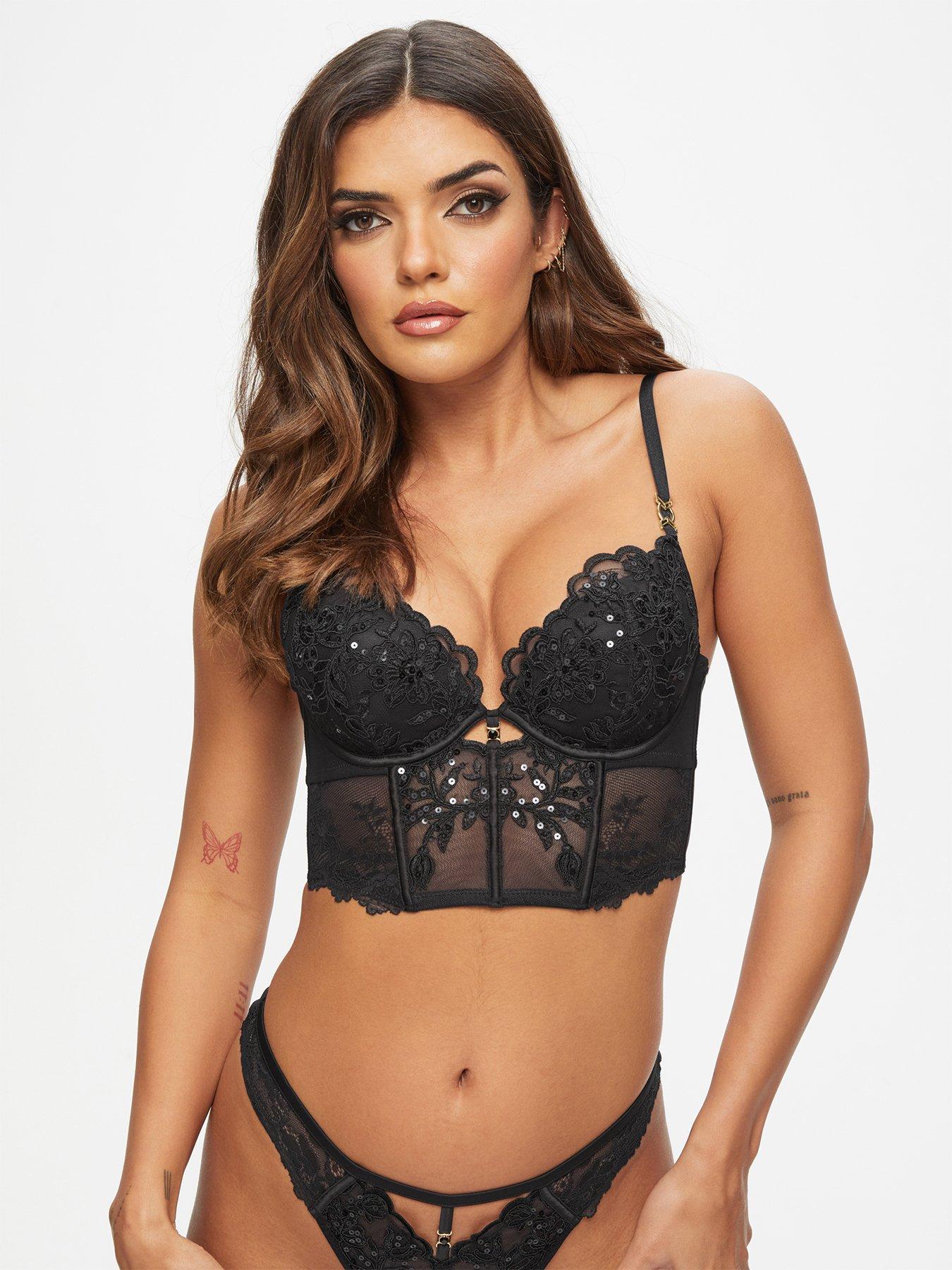 Ann Summers Icon Padded Corset - Black
