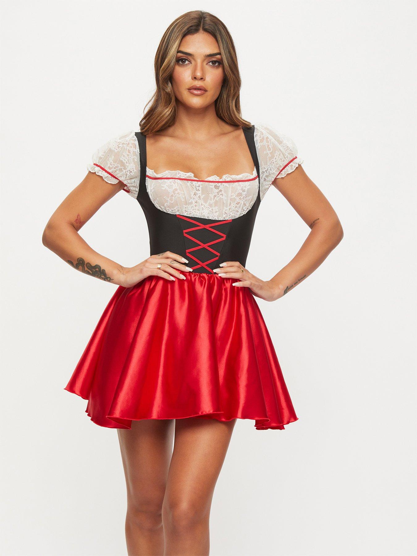 Ann Summers Beer Maid Dress - Black/Multi
