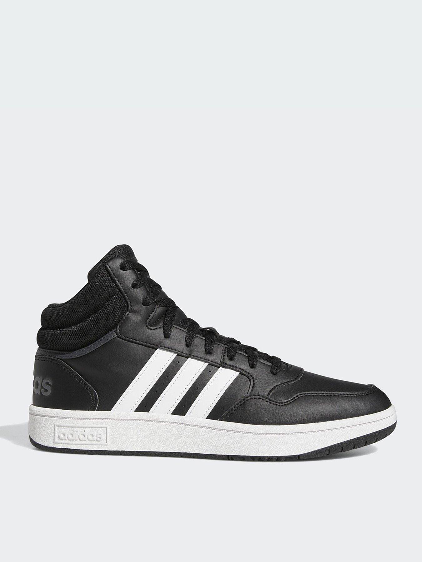 adidas Sportswear Mens Hoops 3.0 Mid Trainers Black Very