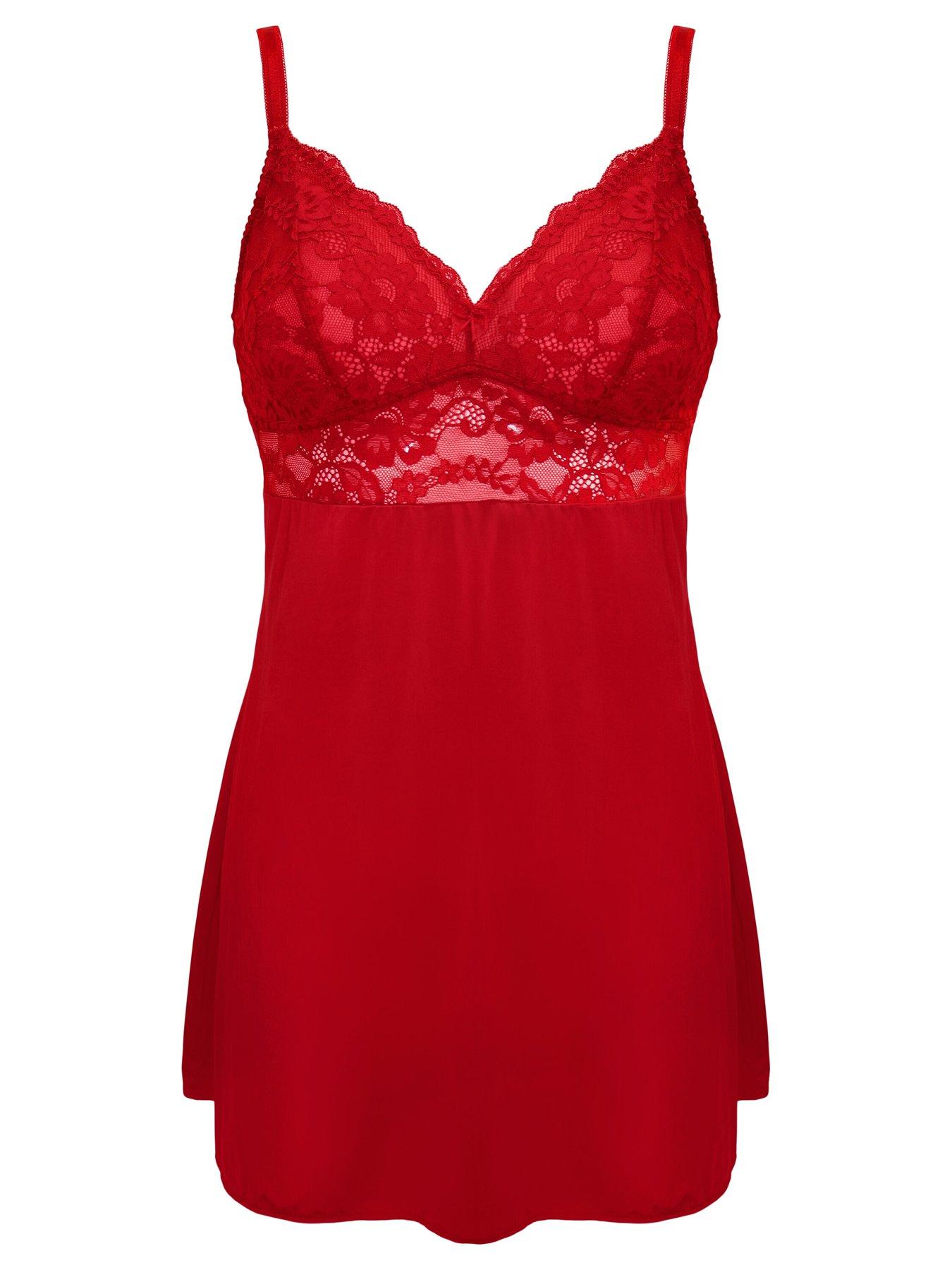 Image 3 of 4 of Pour Moi Fleur Lace Chemise