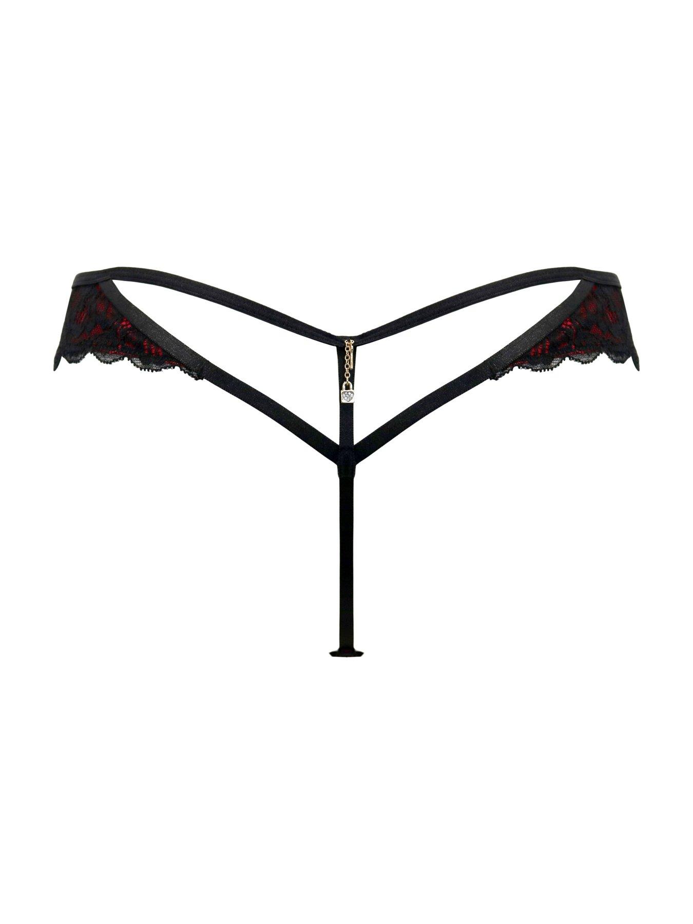 Image 4 of 4 of Pour Moi Desire Open Back Thong - Multi